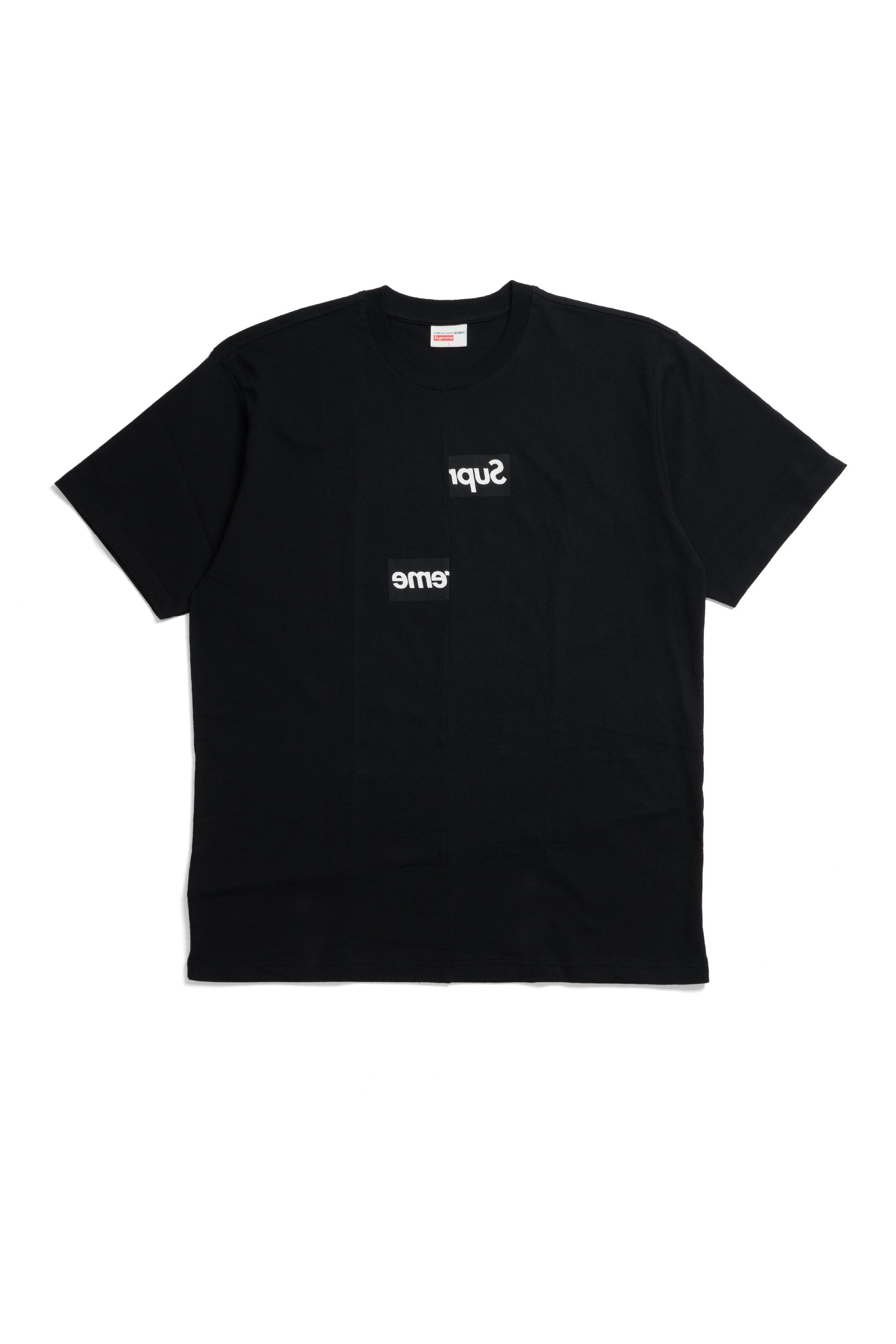 Supreme / CDG Split Box Logo Tee Black – YFIFTEEN