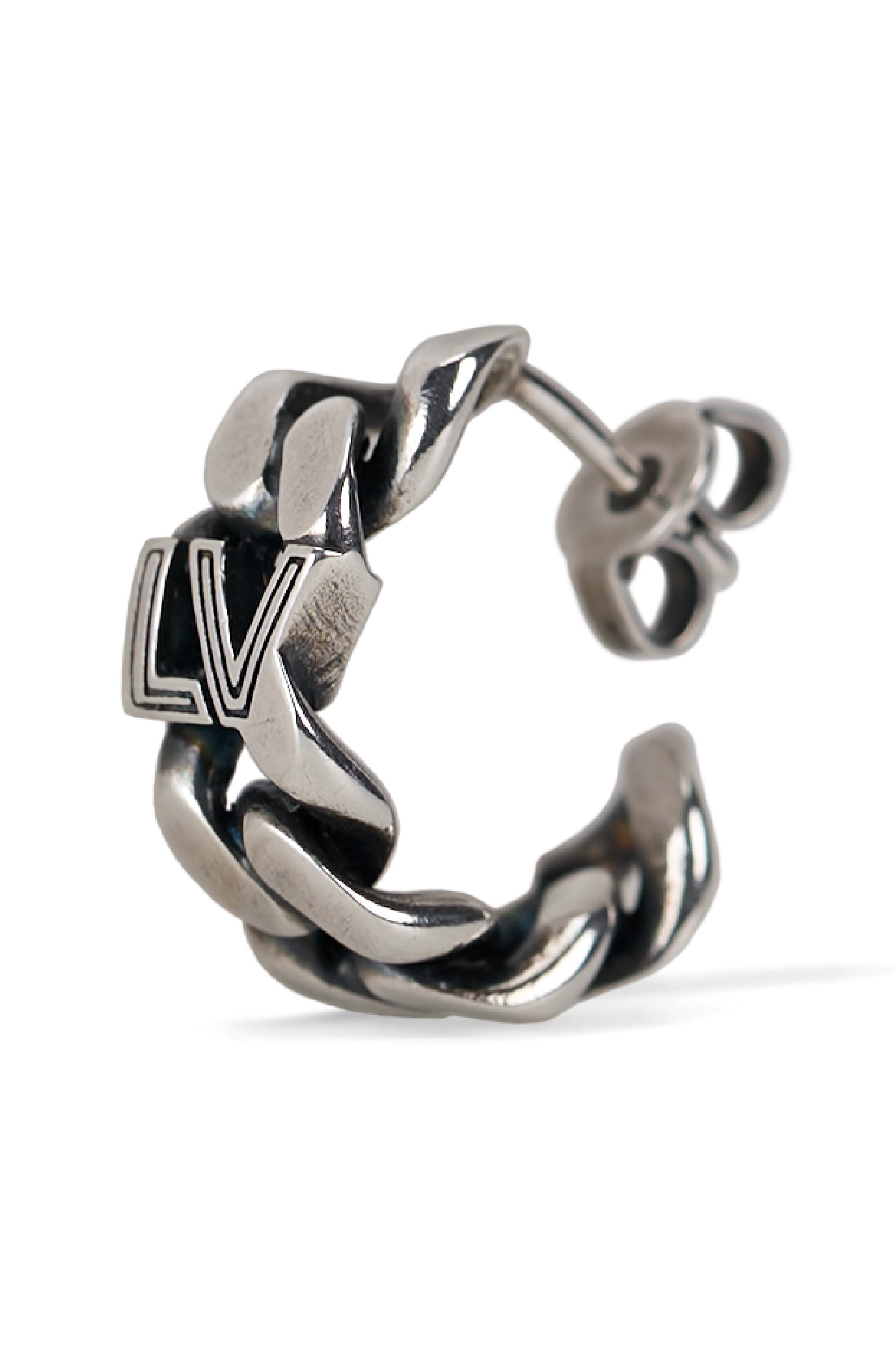 LV Club Chain Single Pin Earring Sillver