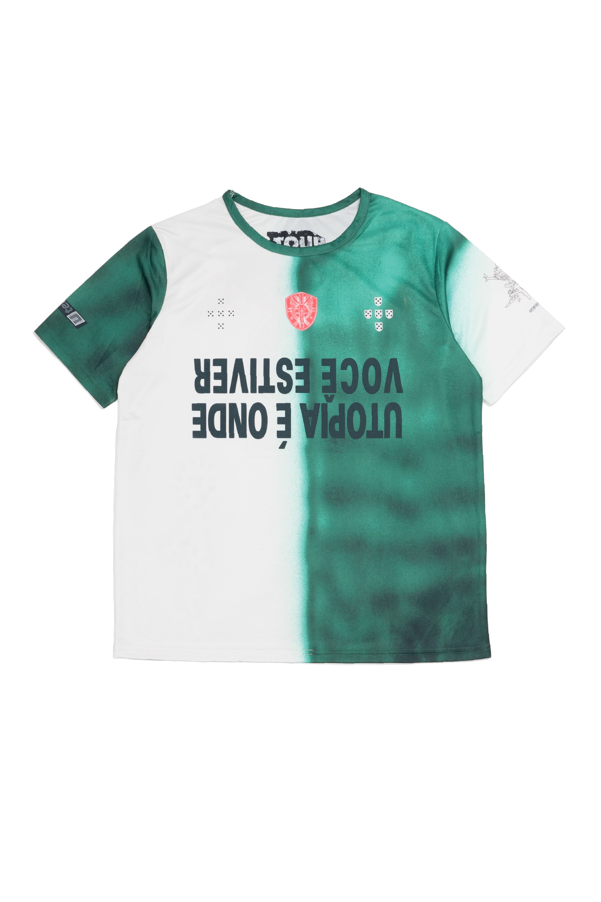 Portugal Soccer Jersey Green/White