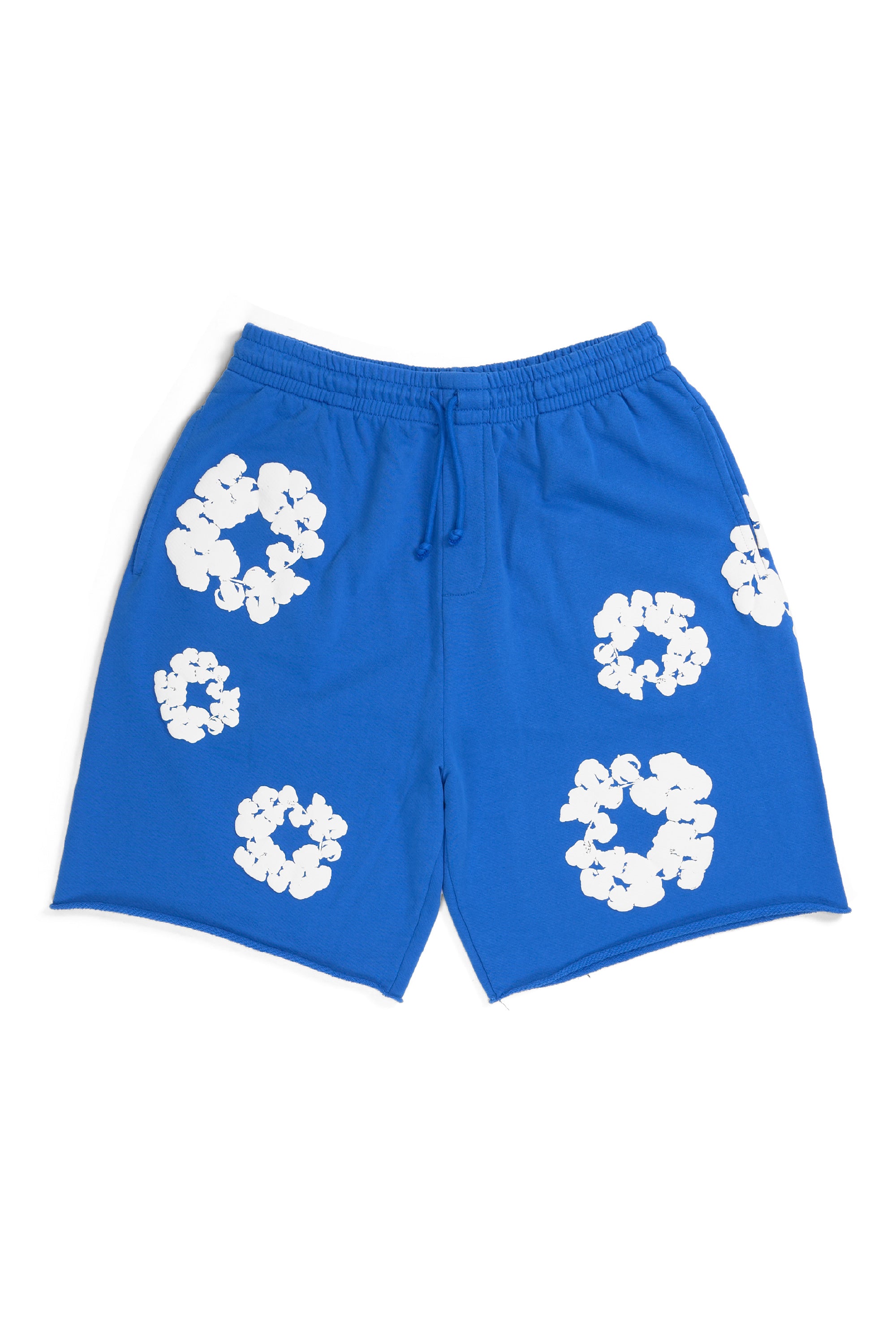Cotton Wreath Shorts Blue