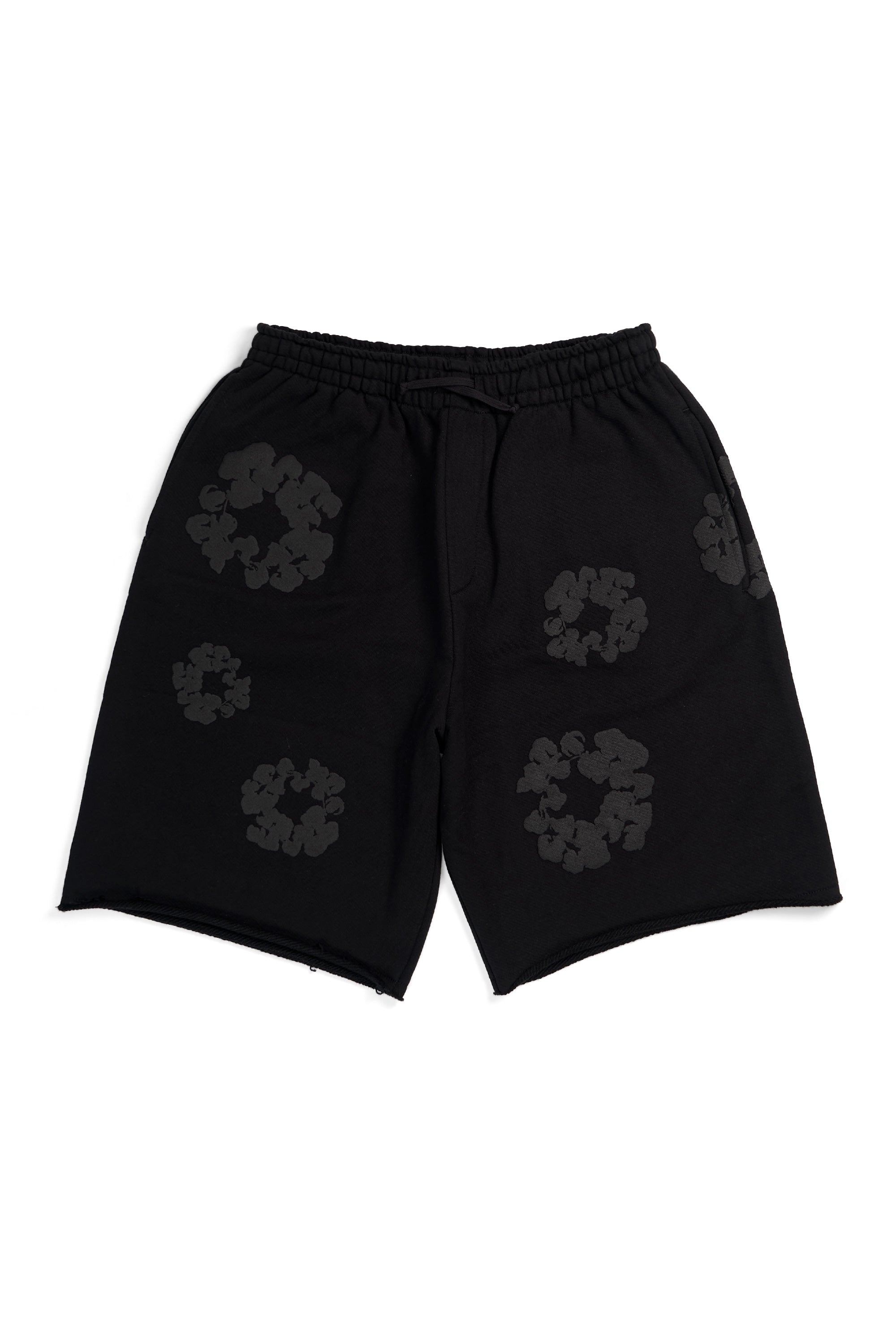 Mono Cotton Wreath Sweatshorts Black