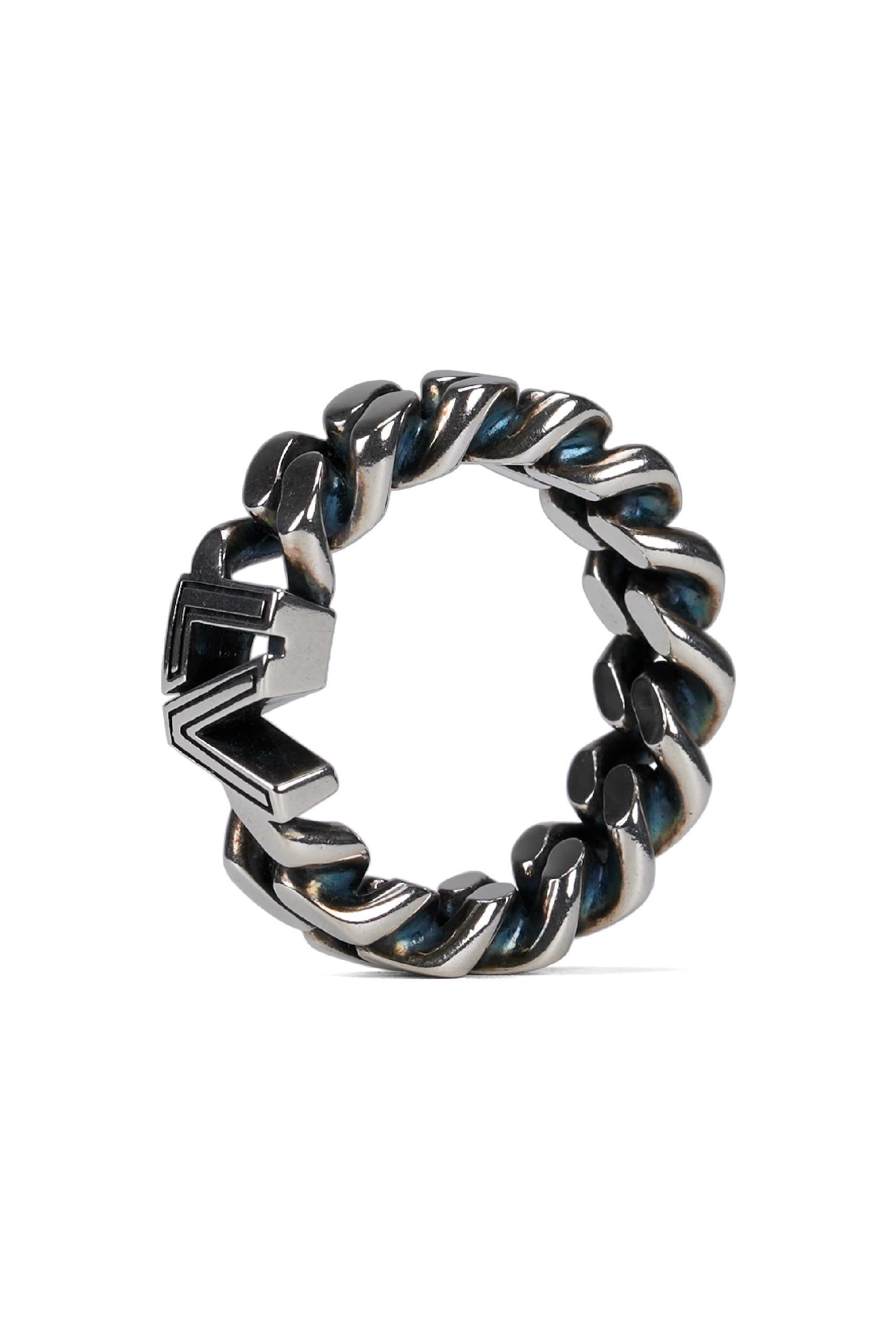 LV Club Chain Ring Silver