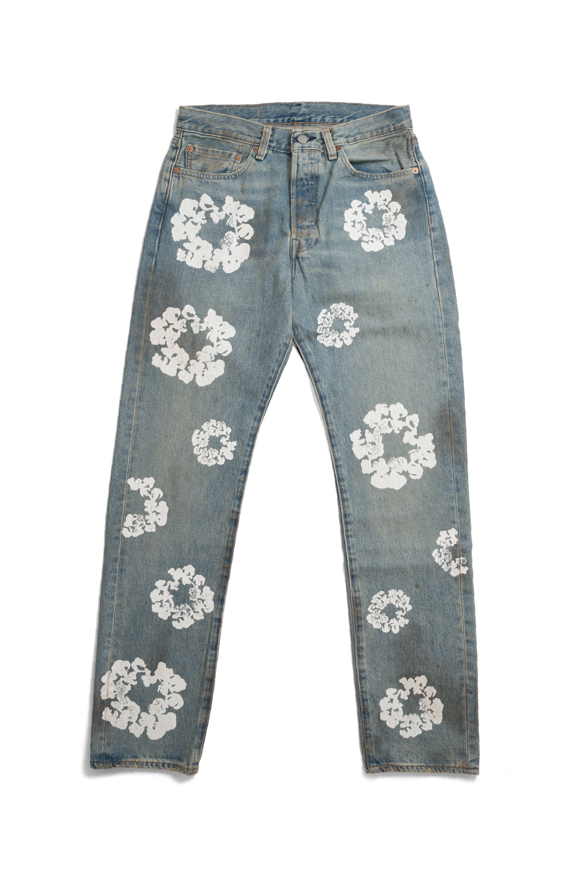 501 Cotton Wreath Jeans Dirty Wash