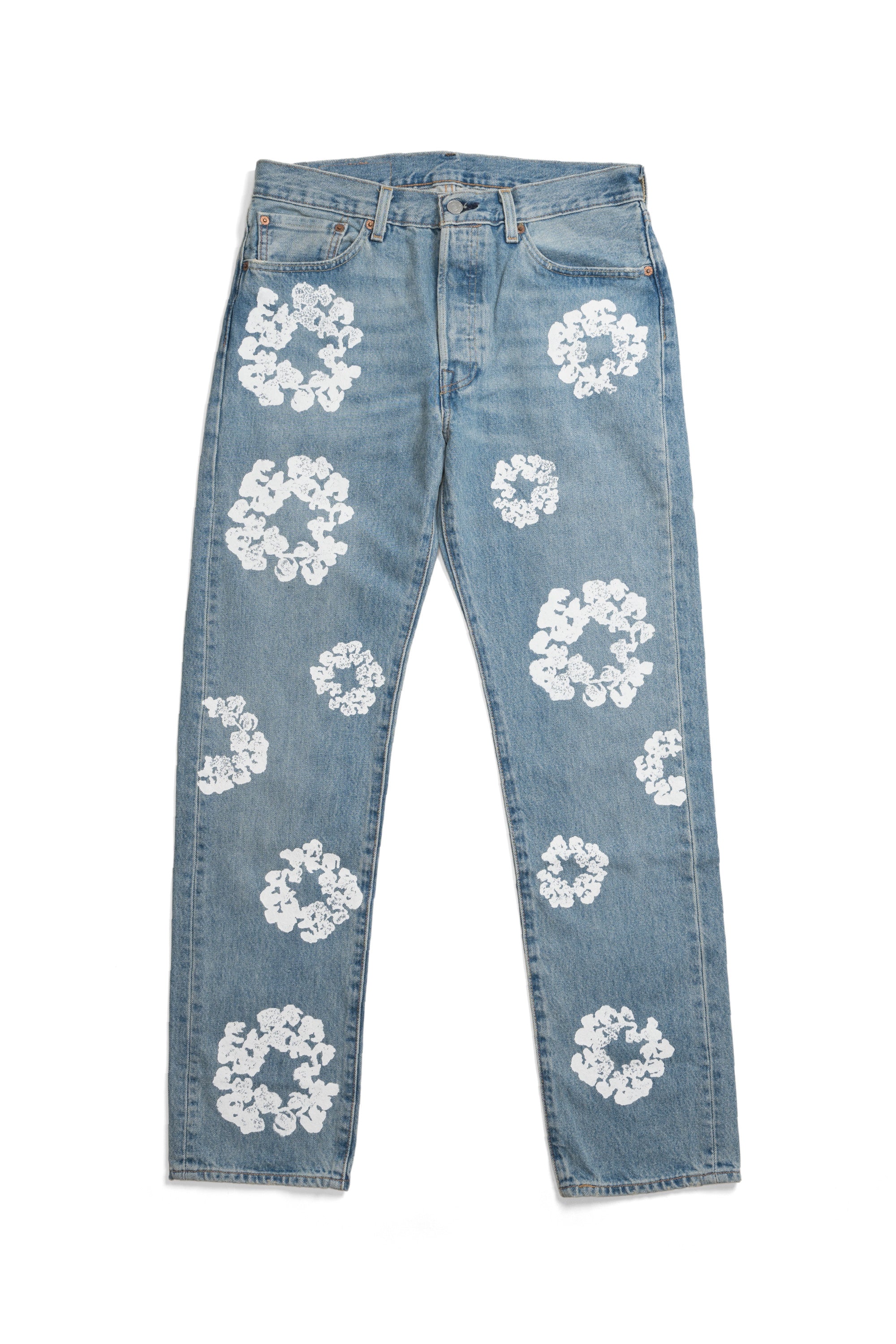 501 Cotton Wreath Jeans Light Wash