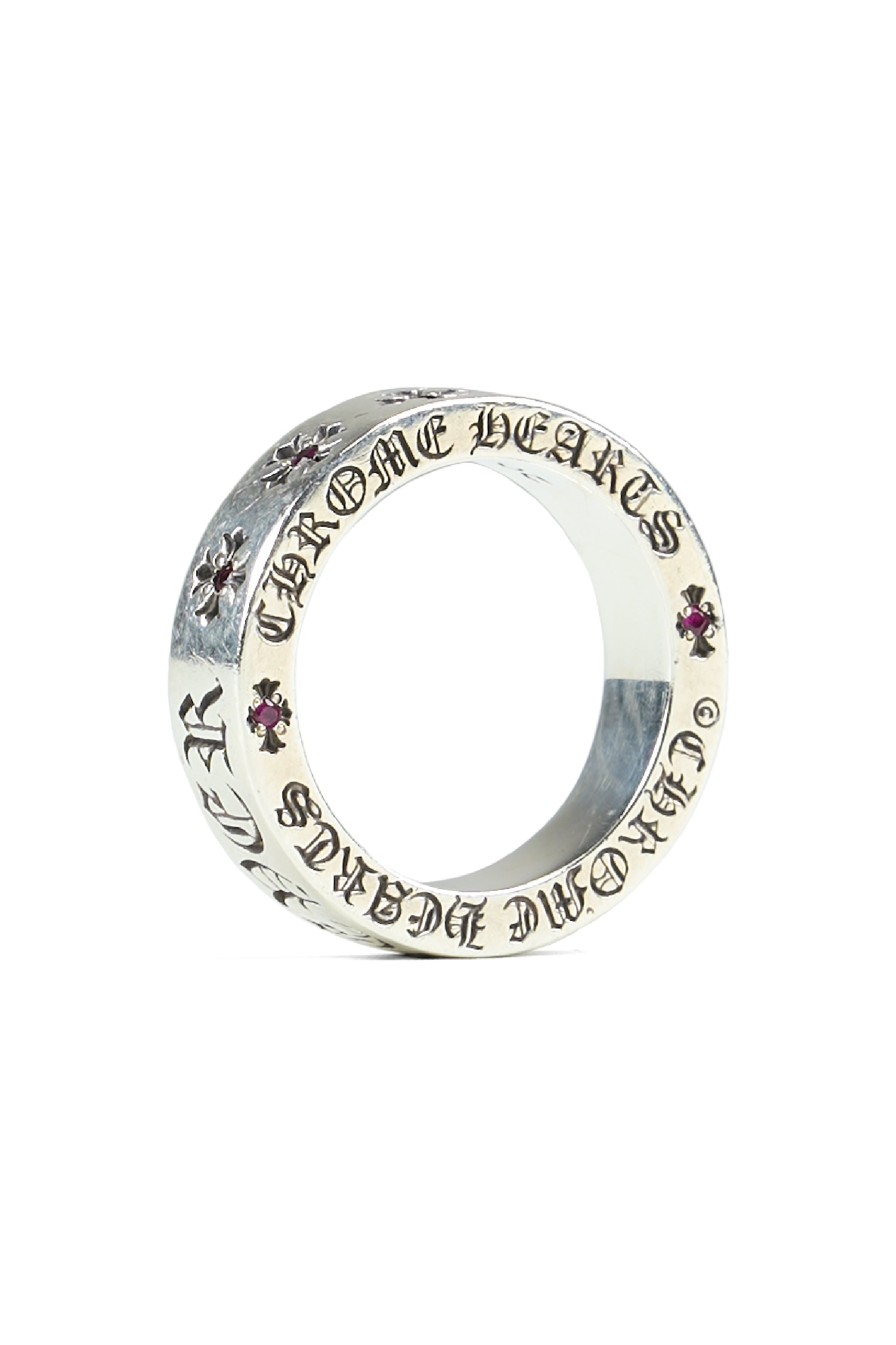 Ruby Spacer Forever Ring 6mm Silver