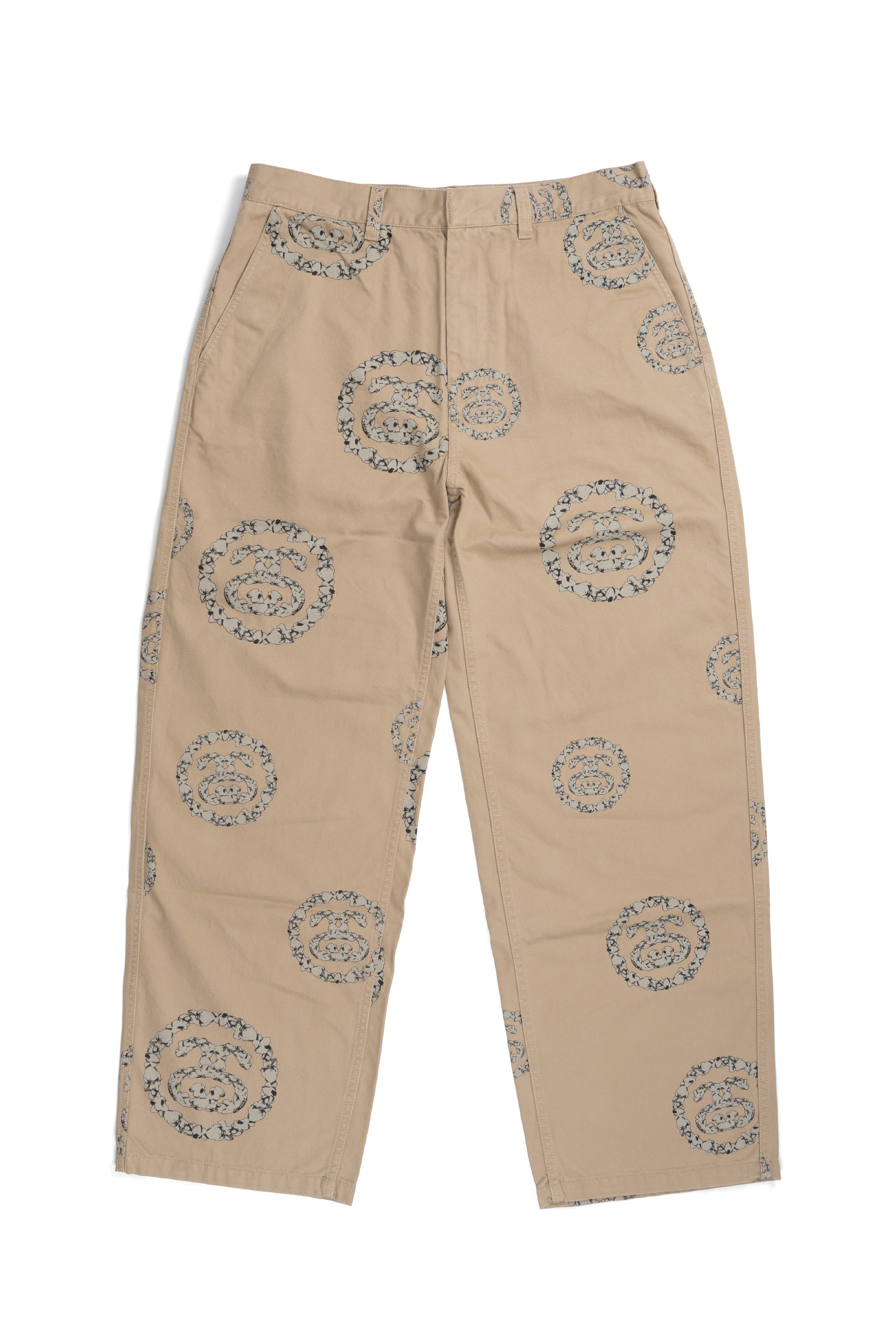 Double S Wreath Chino Pants Khaki