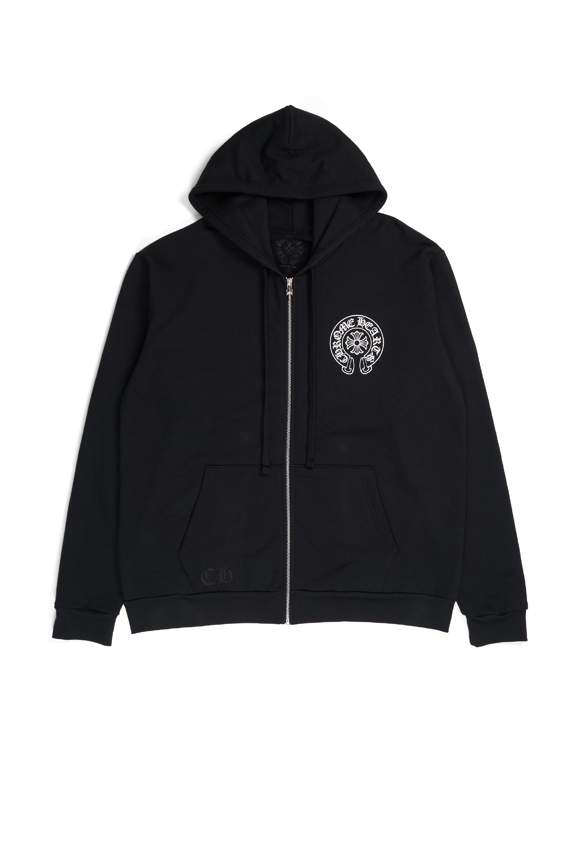Las Vegas Exclusive Horseshoe Logo Zip Hoodie Black