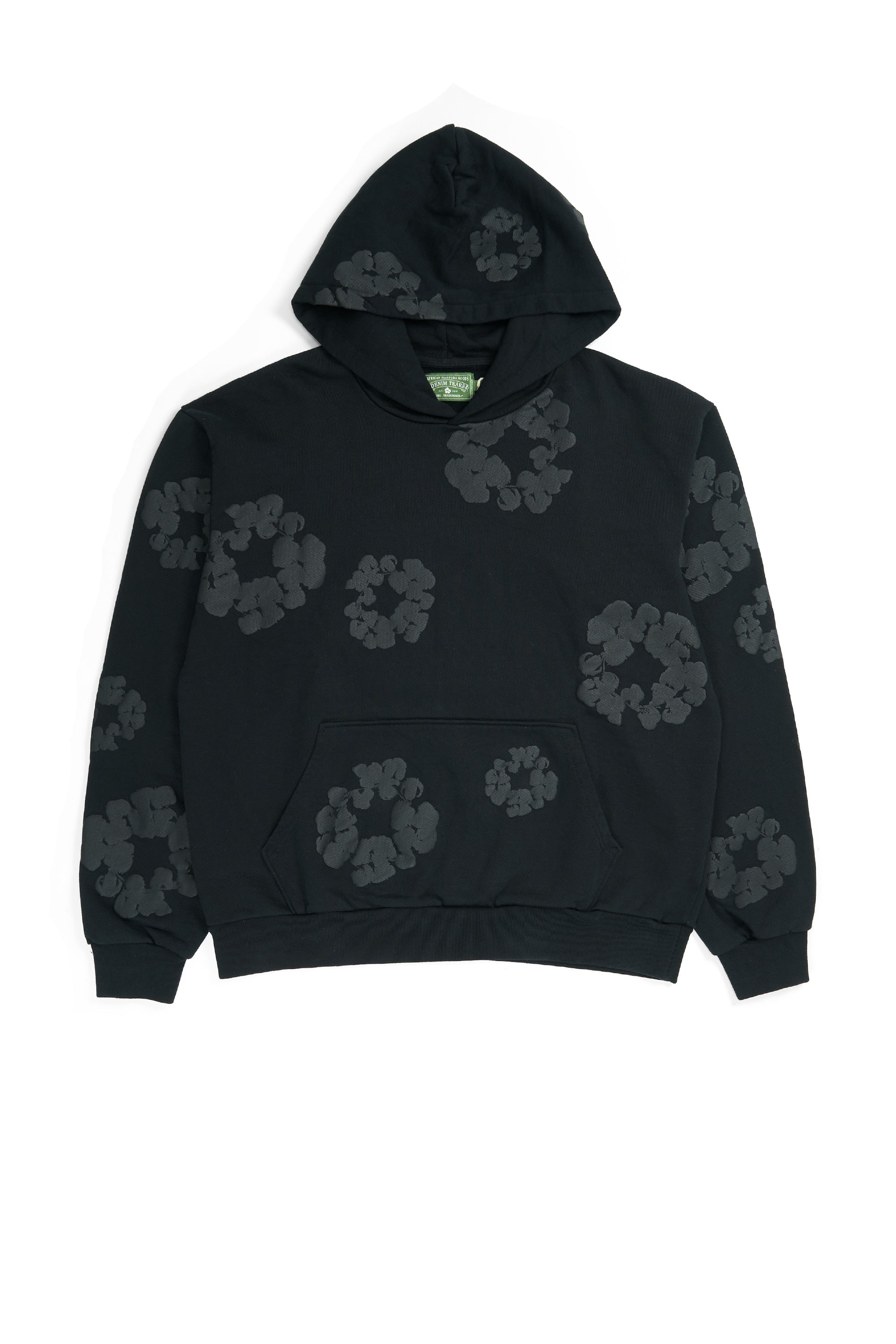 Mono Wreath Hoodie Black