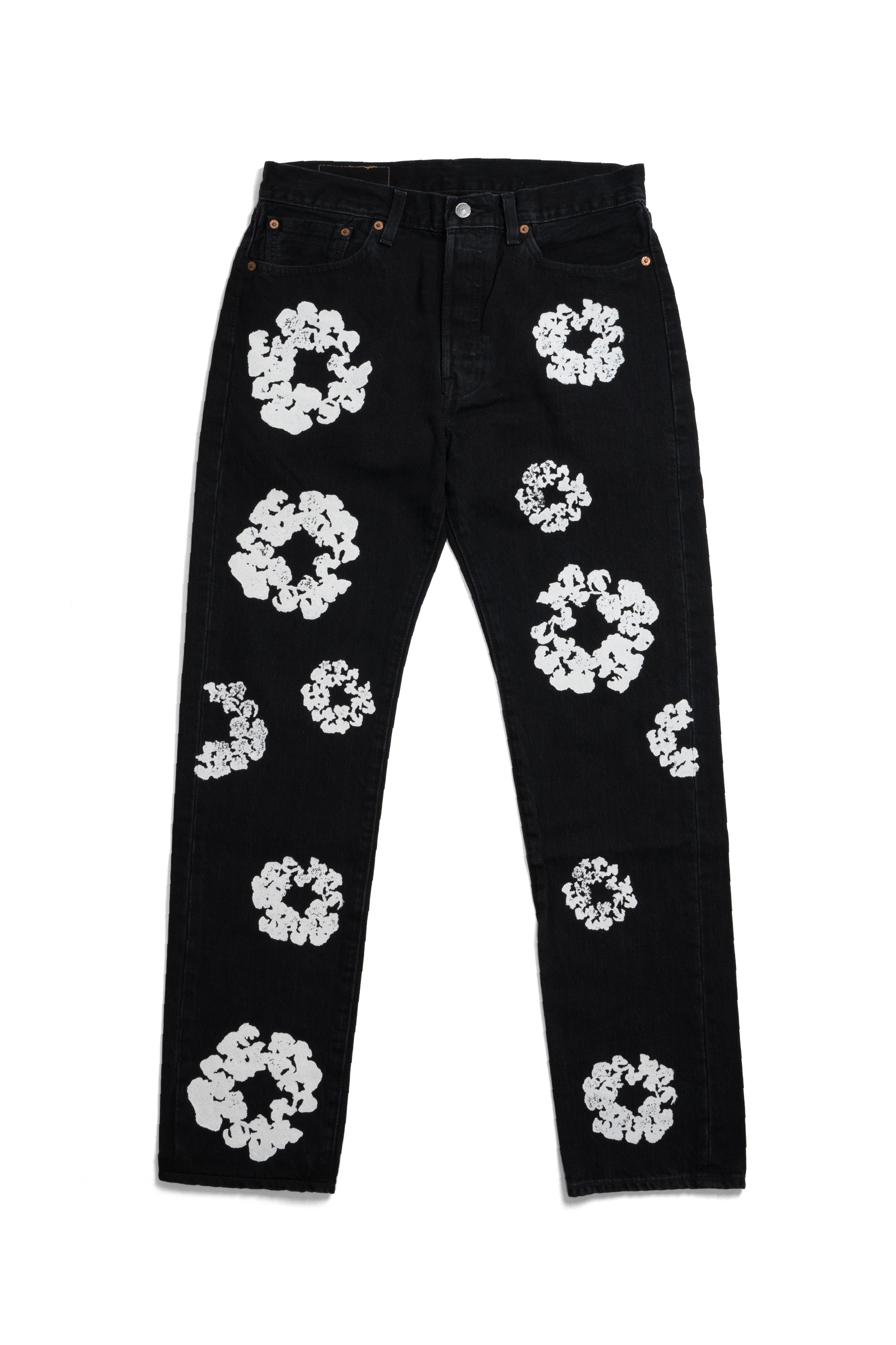 501 Cotton Wreath Jeans Black
