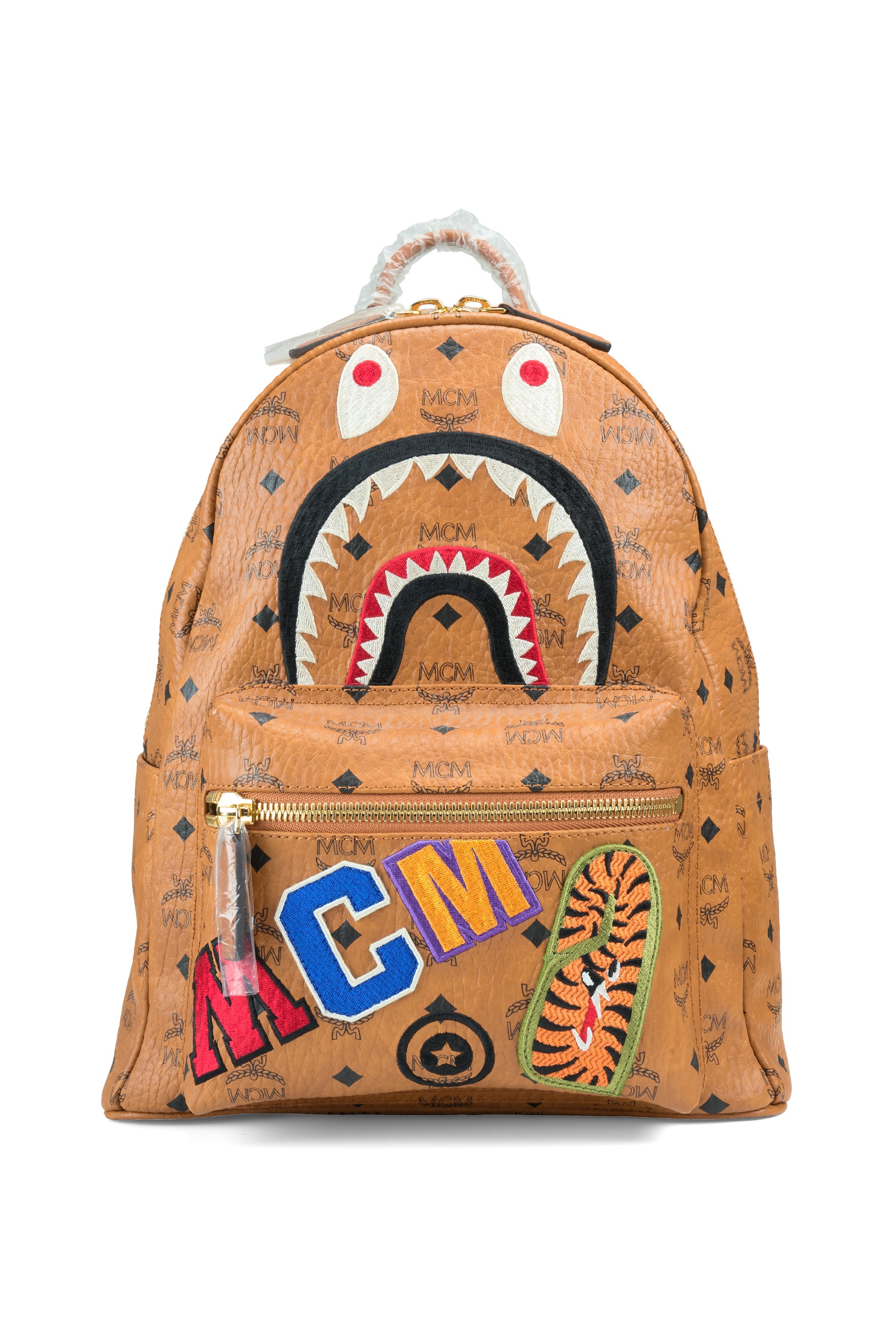 Shark Stark Backpack Viseto Cognac