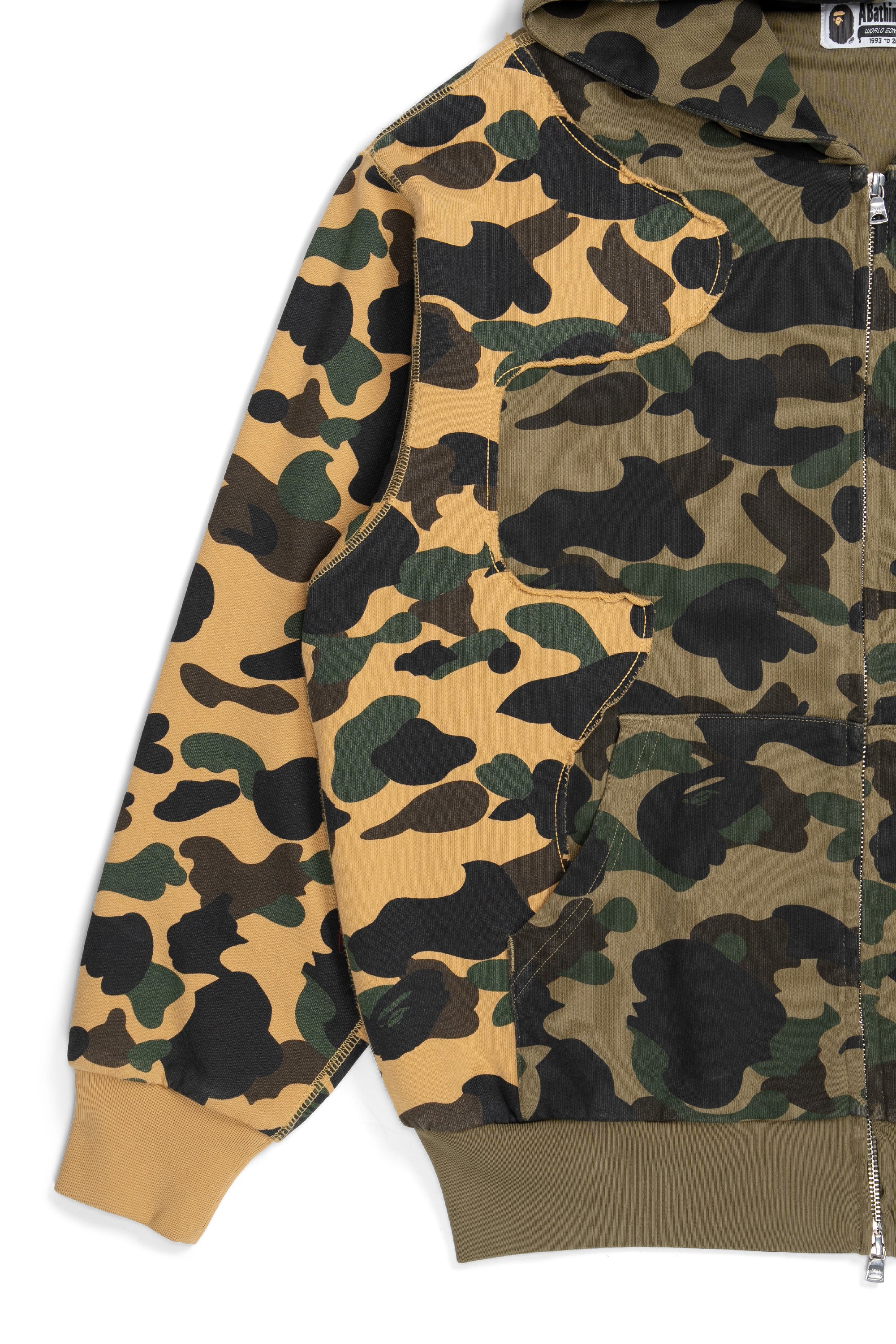 1st Camo Upcycled Full Zip Hoodie Multi