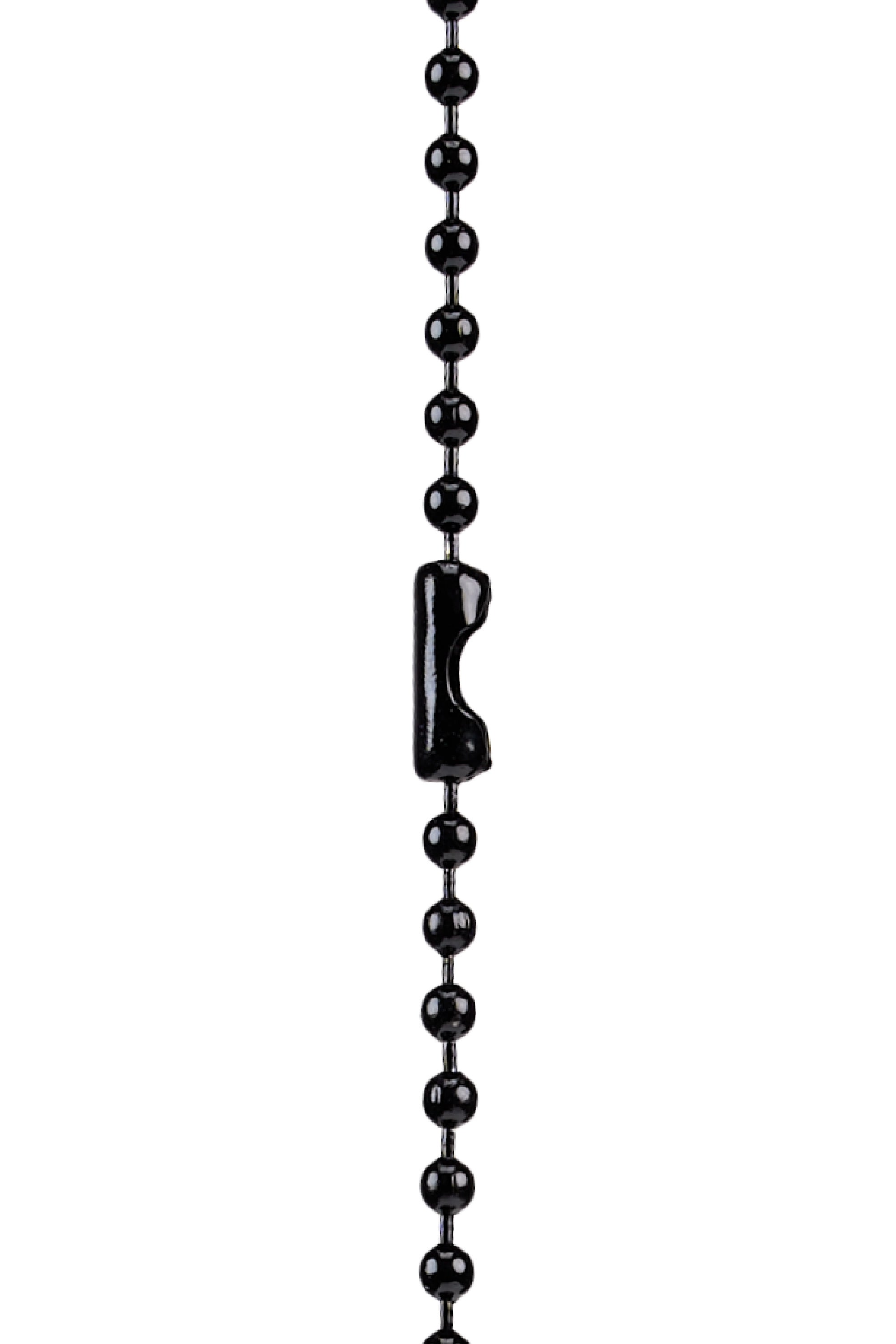 Silicone Small CH Cross Pendant with Ball Chain Necklaces	Matte Black