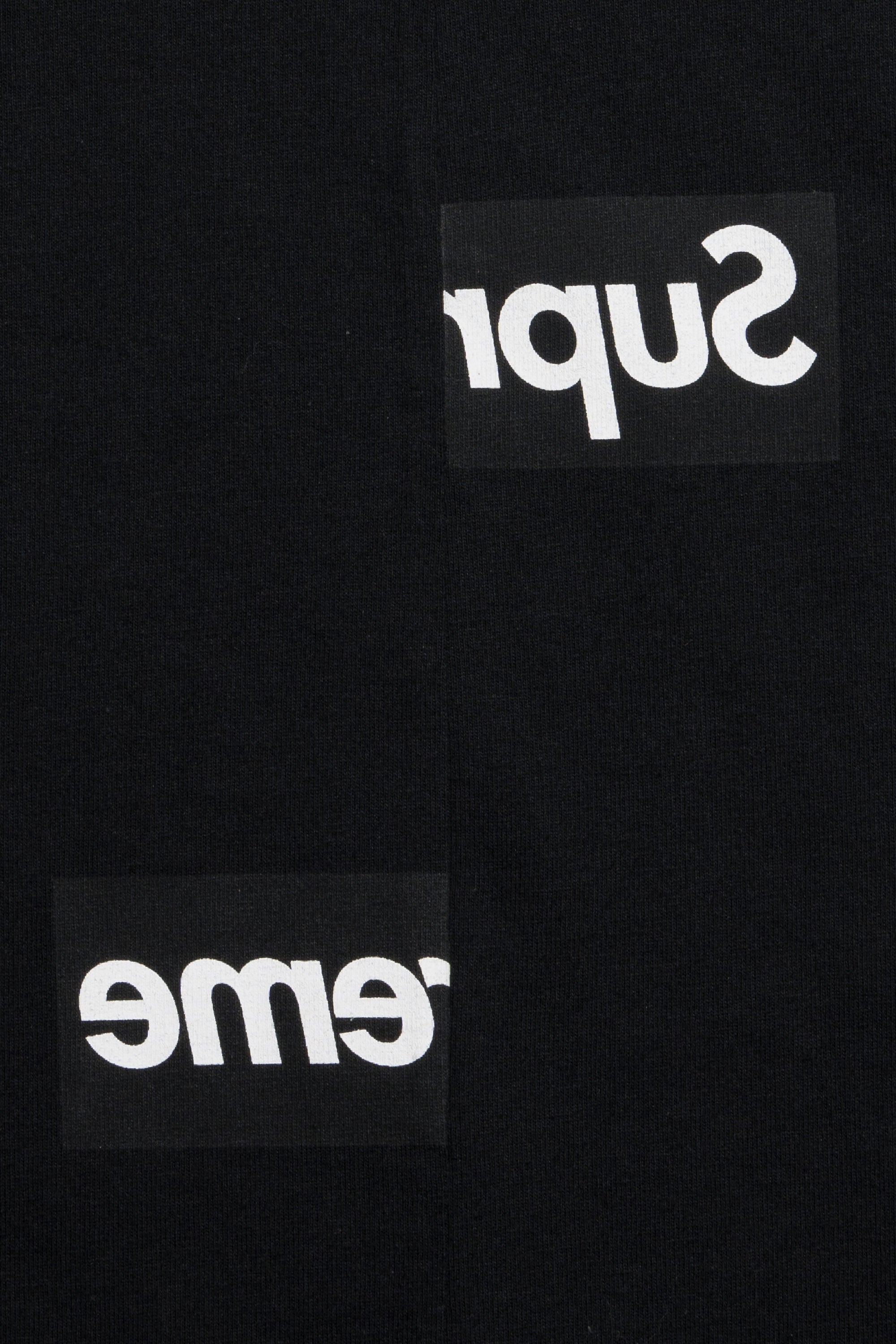 Split Box Logo Tee Black