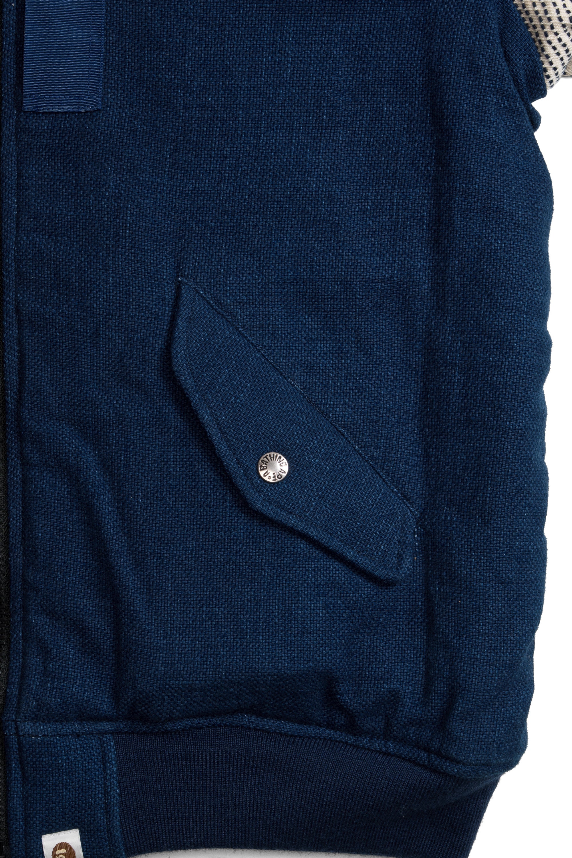 Indigo Shark Bomber Jacket Indigo