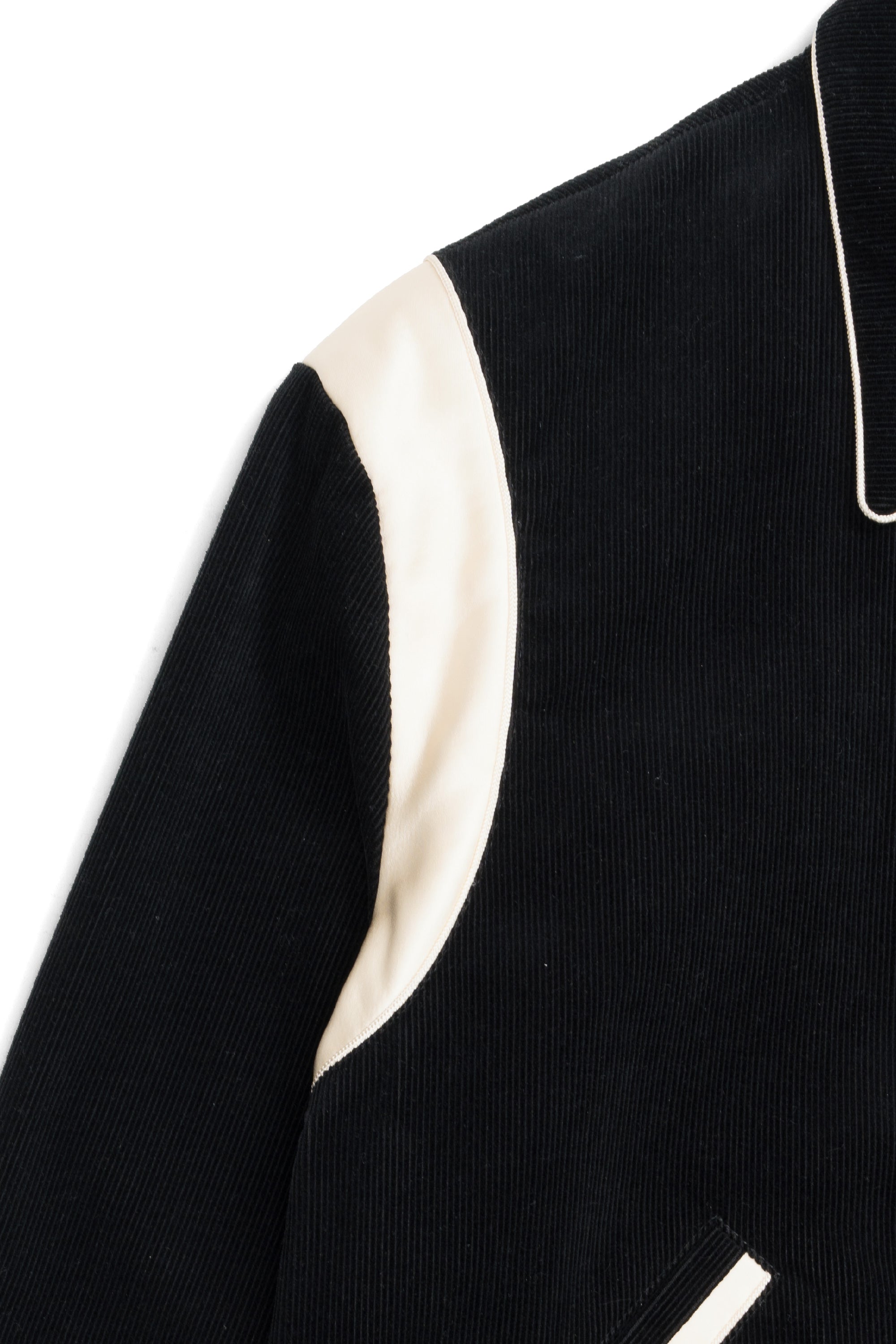 Corduroy Teddy Jacket Black