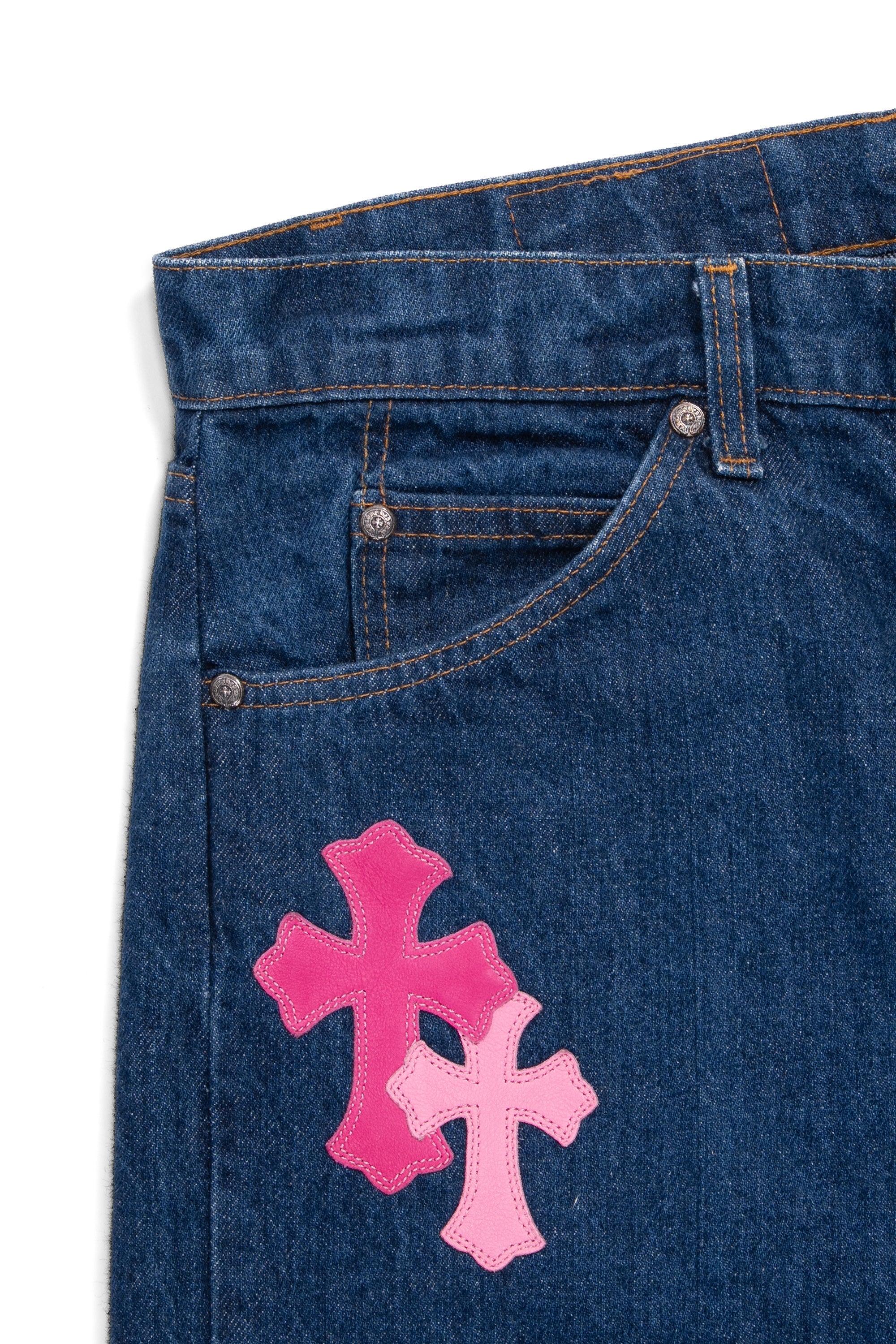 Levi's 505 Miami Cross Patch Jeans Blue/Pink
