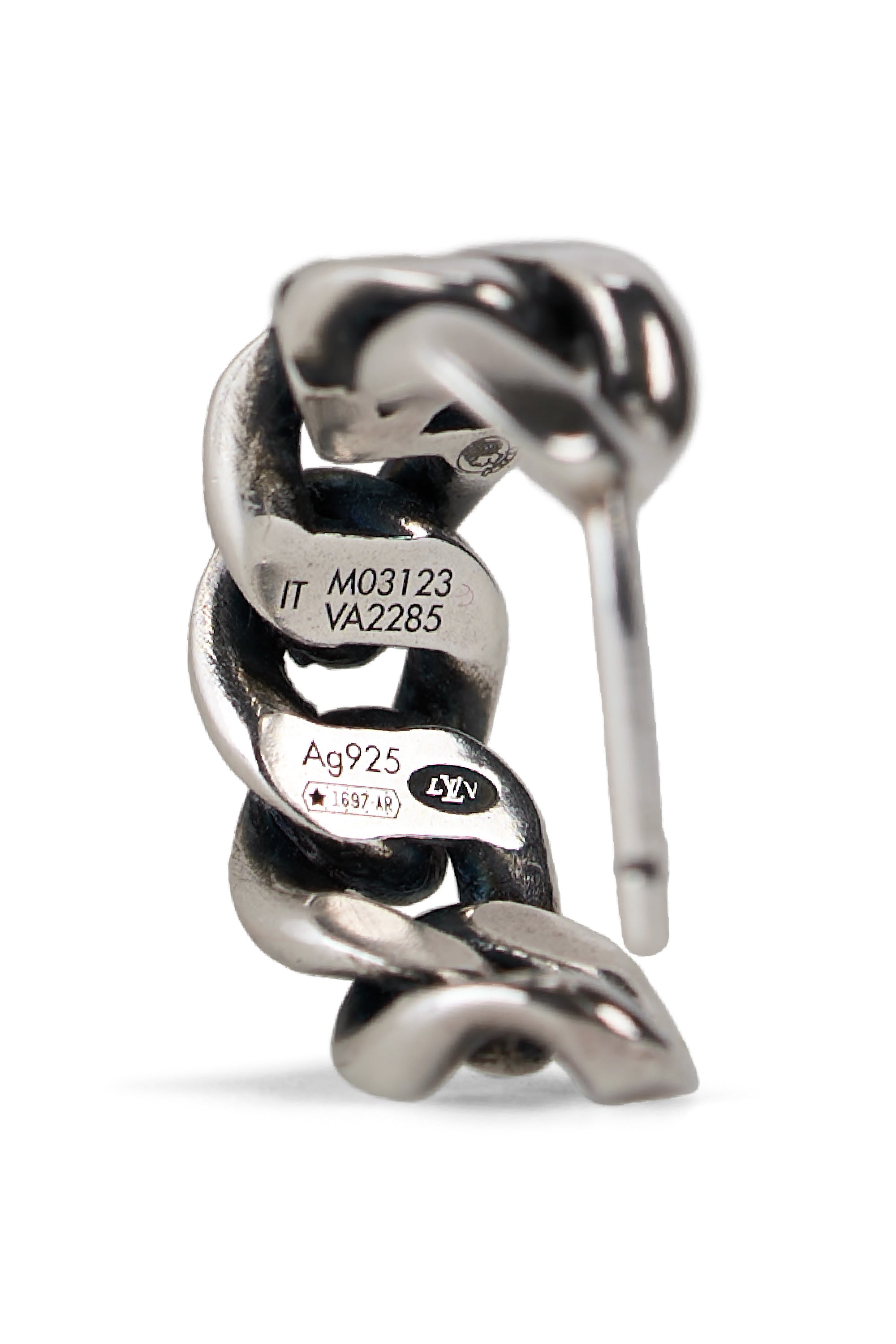 LV Club Chain Single Pin Earring Sillver