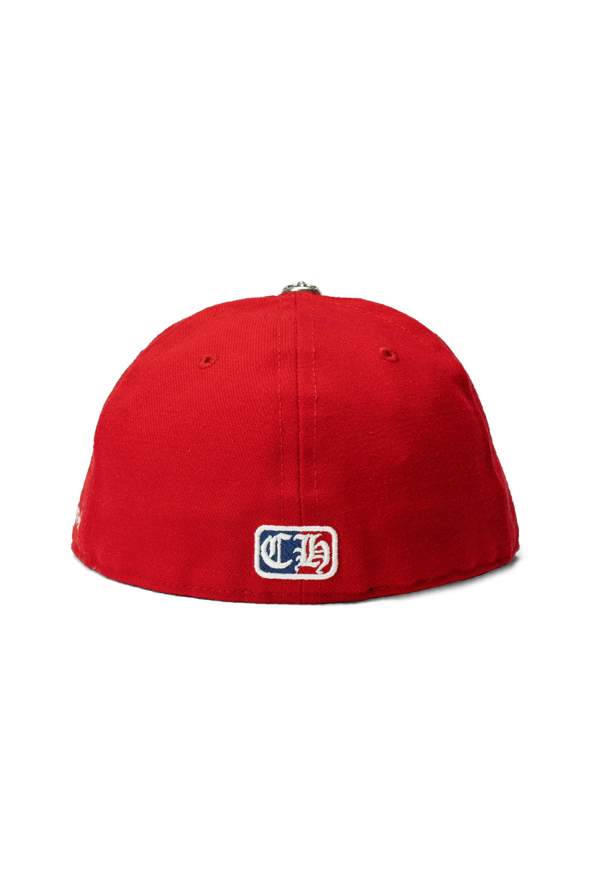 Wool Acrylic Serge Viny Hearts Fitted Hat Red