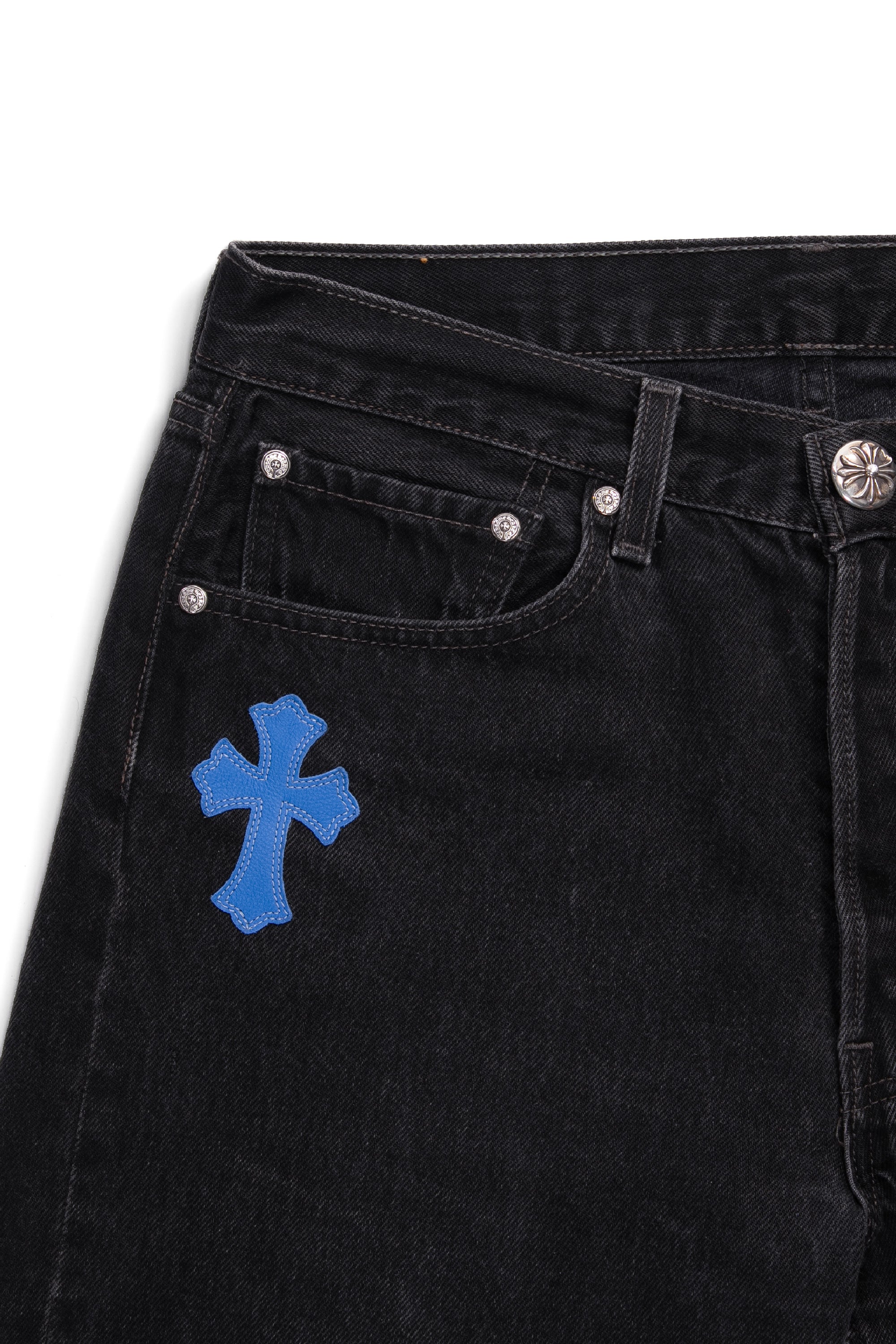 Levi's 501 Exclusive New York Cross Patch Jeans Black