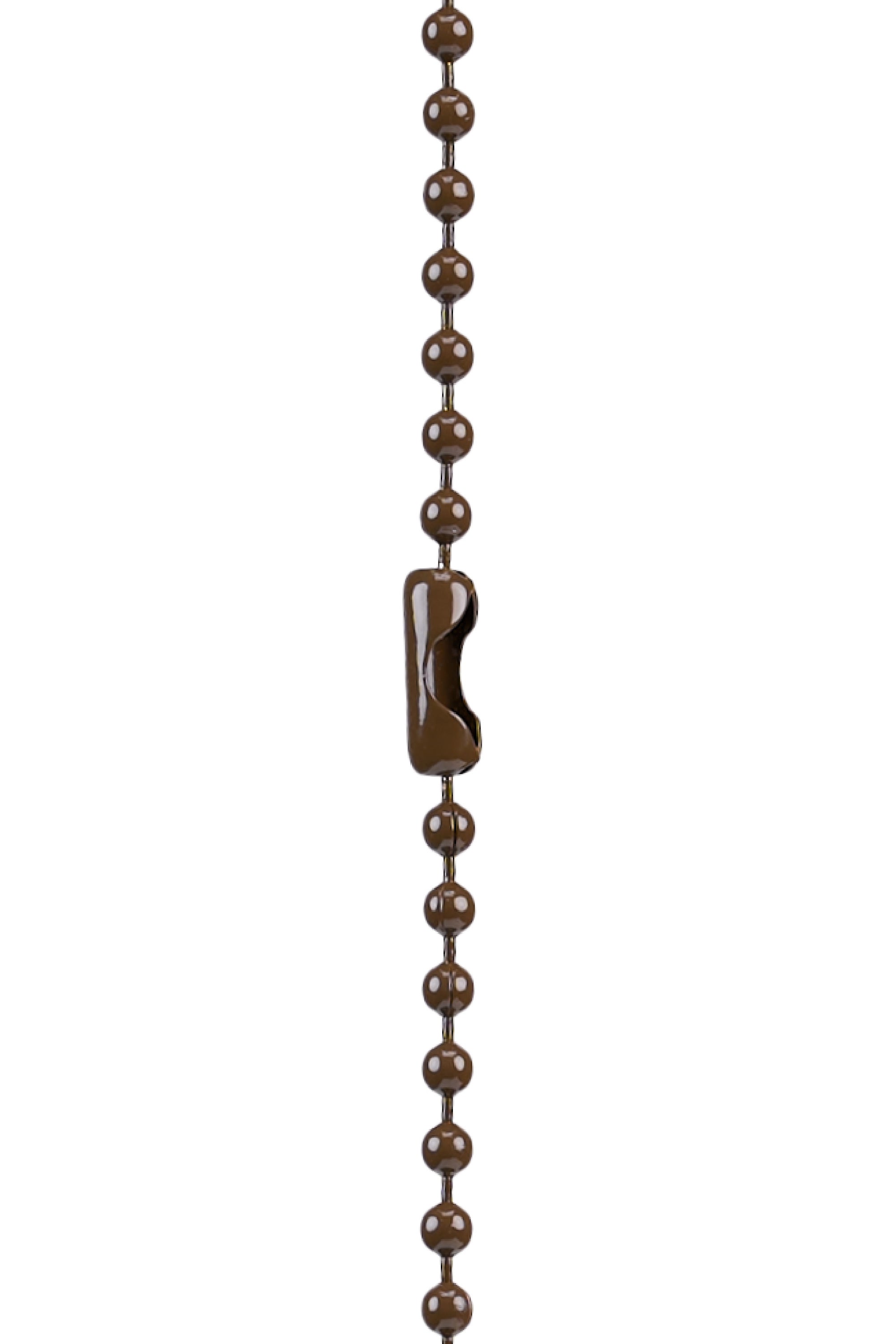 Silicone Small CH Cross Pendant with Ball Chain Necklaces	Brown