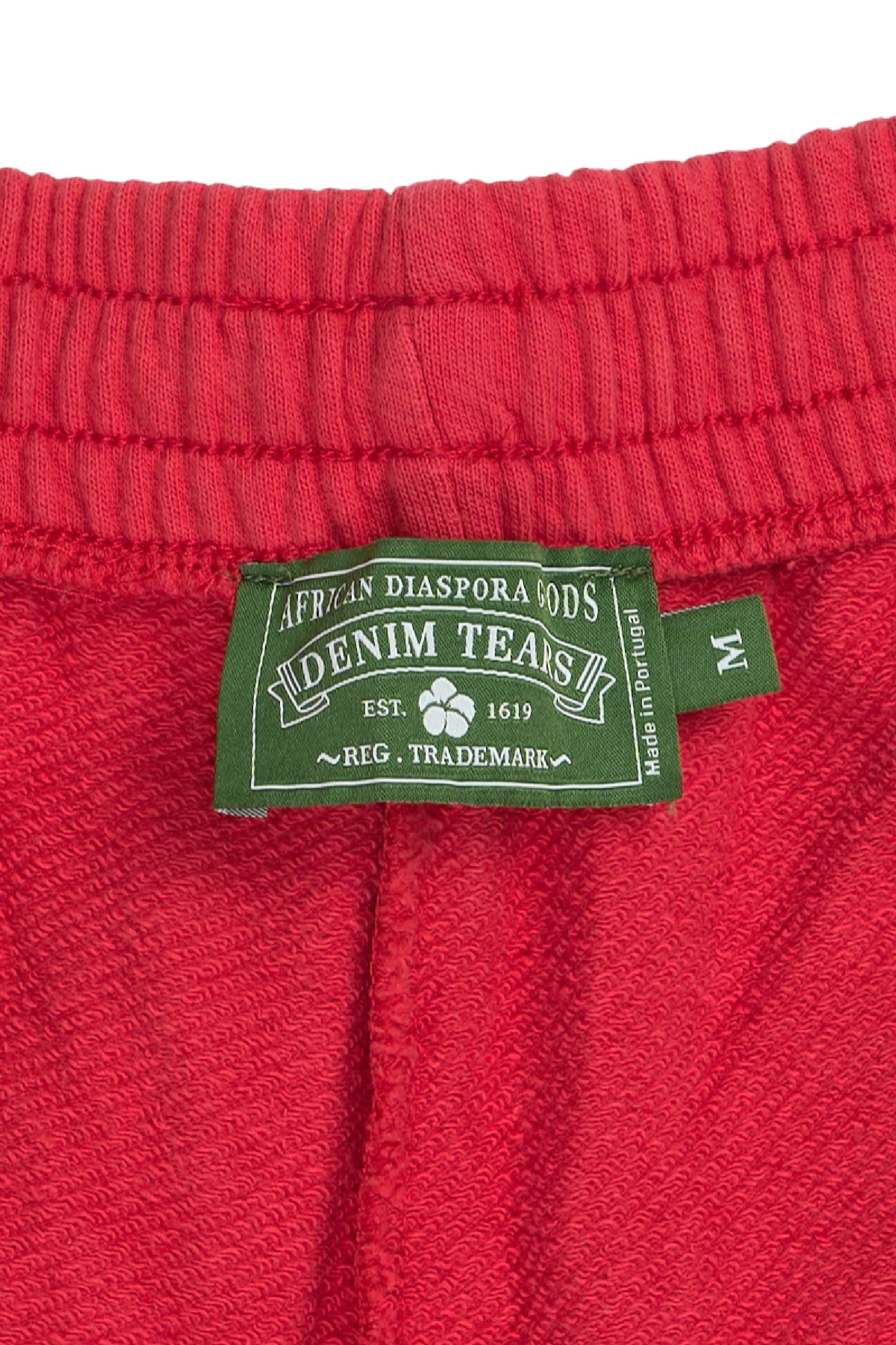 Cotton Wreath Shorts Red