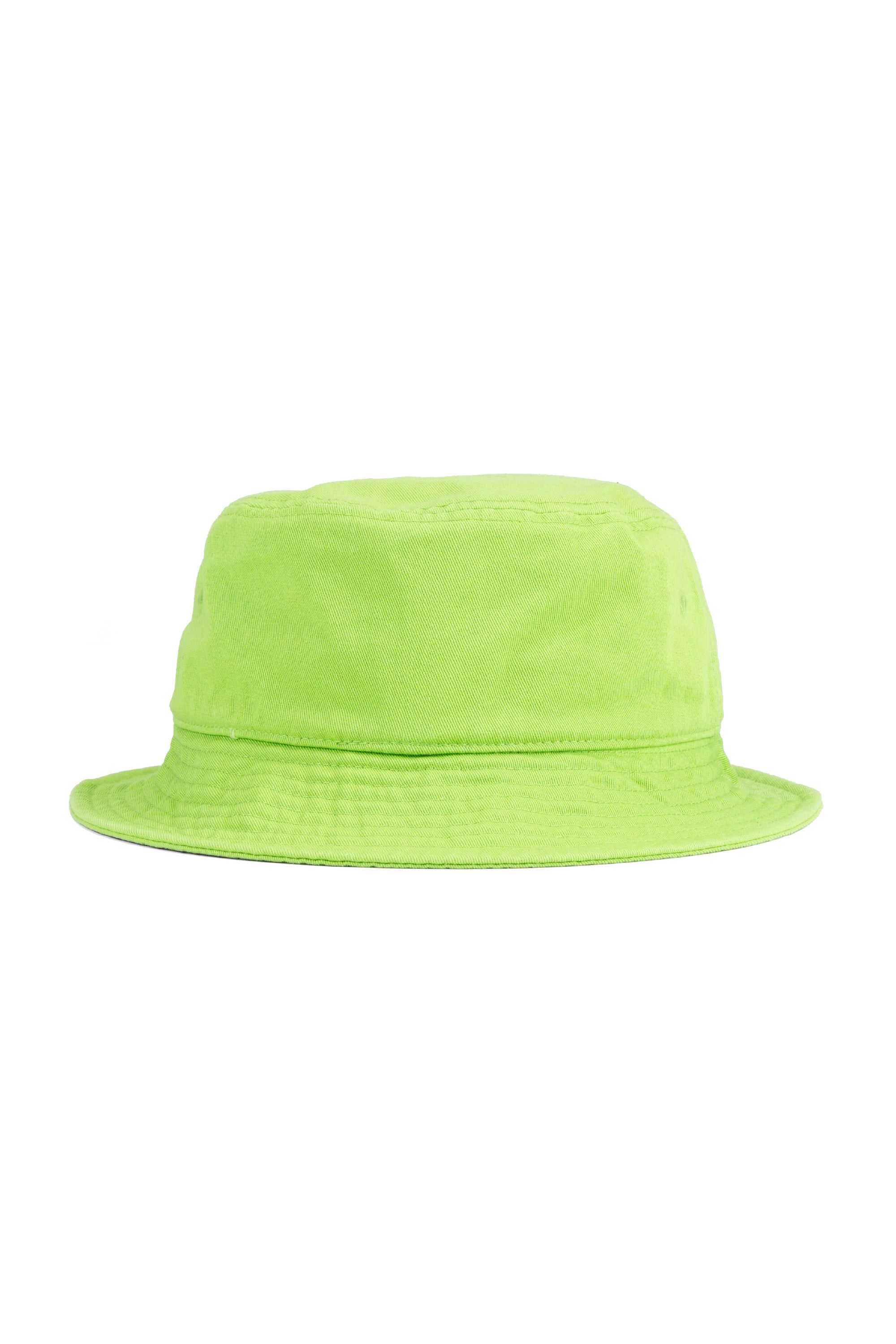 Applique Crown Bucket Hat Lime