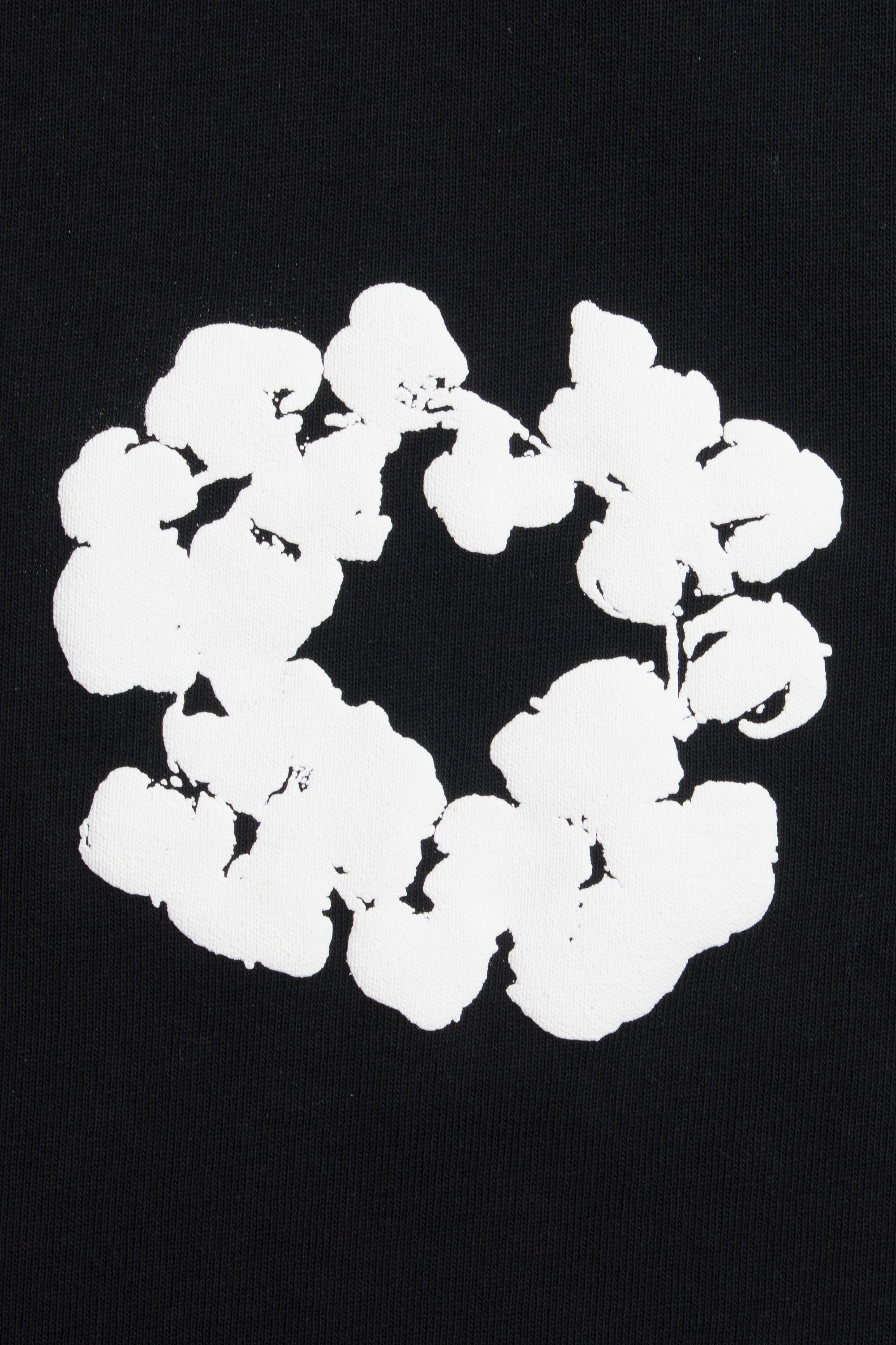 Cotton Wreath Long Sleeve Black