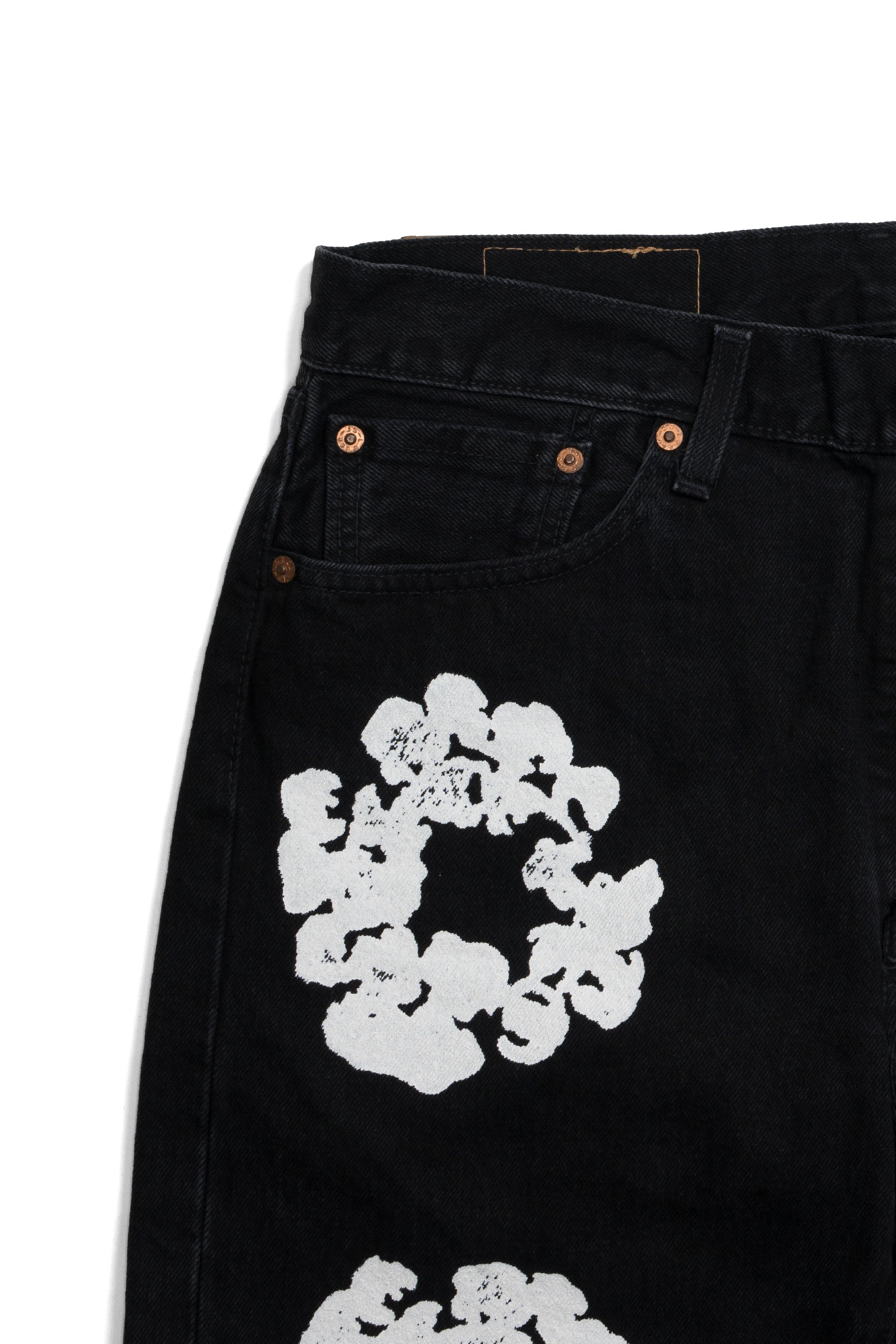 501 Cotton Wreath Jeans Black