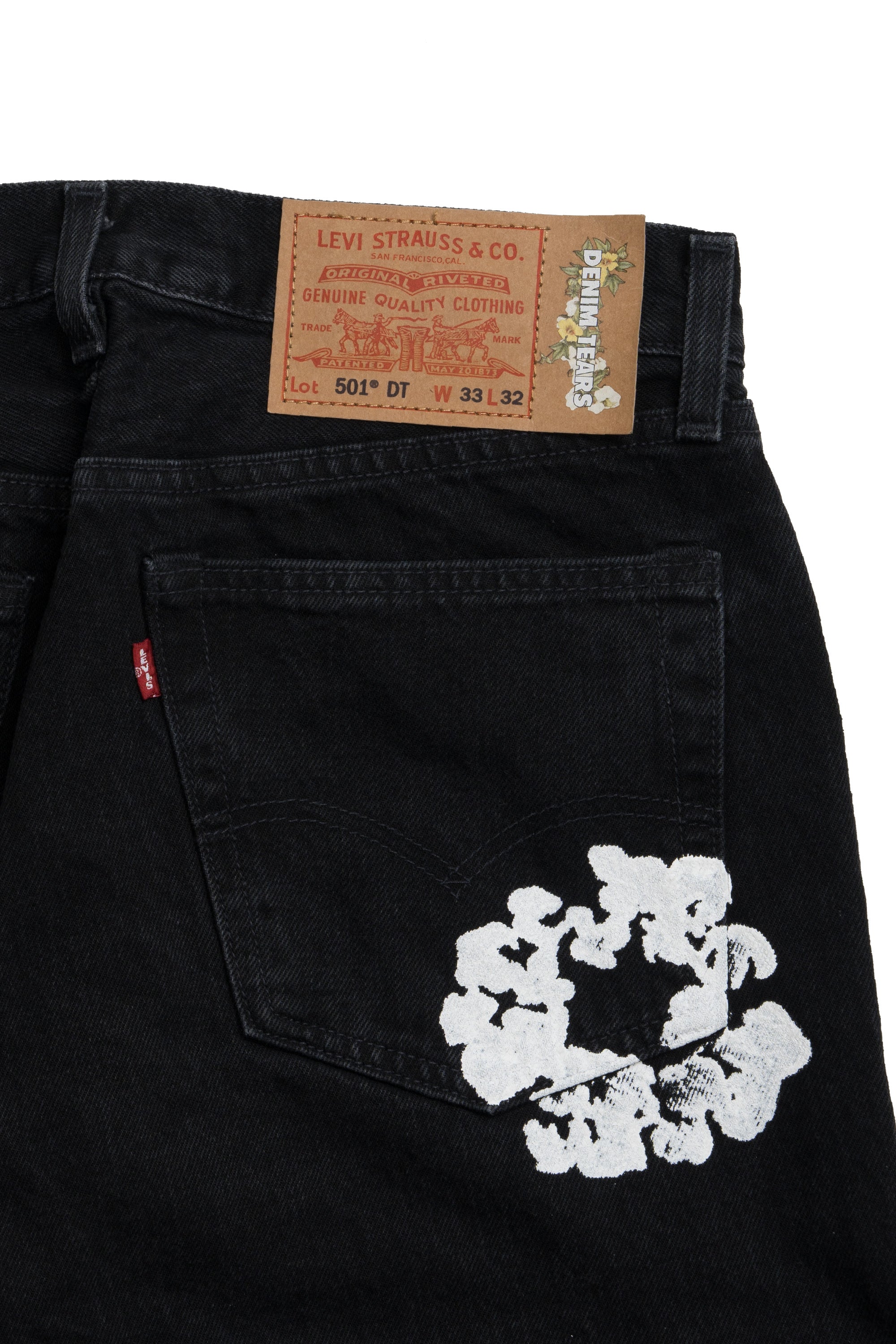 501 Cotton Wreath Jeans Black