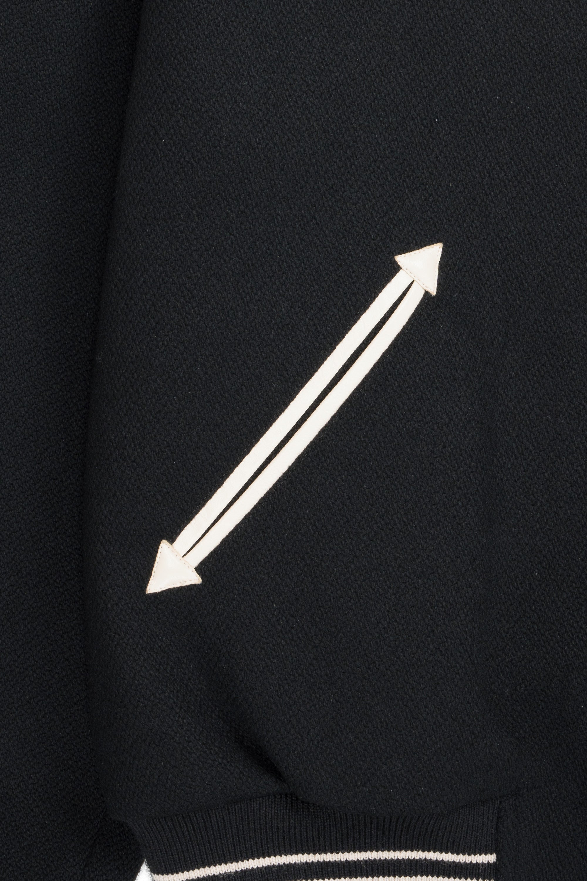 Jack Teddy Western Varsity Jacket Black