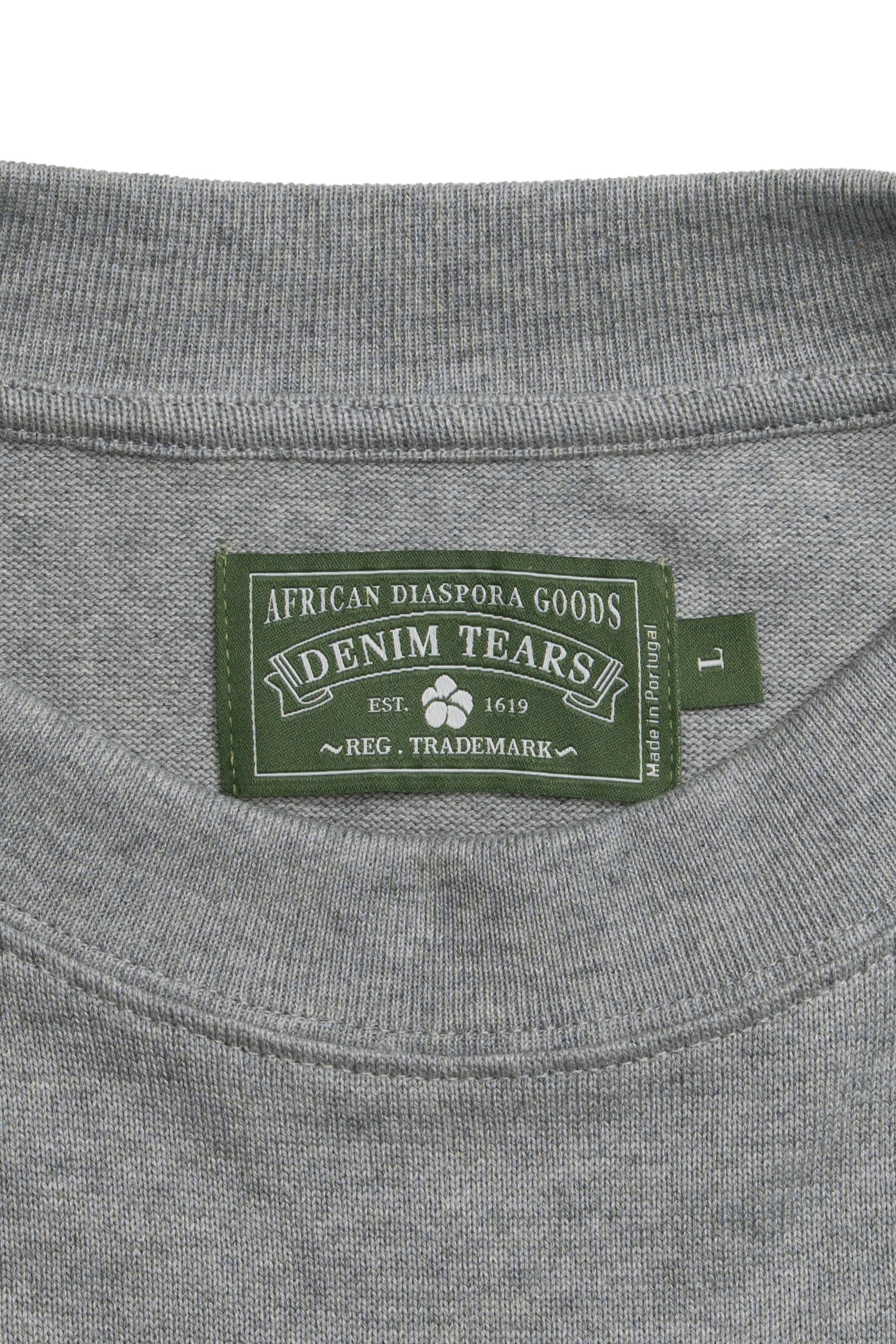 Cotton Wreath Long Sleeve Grey