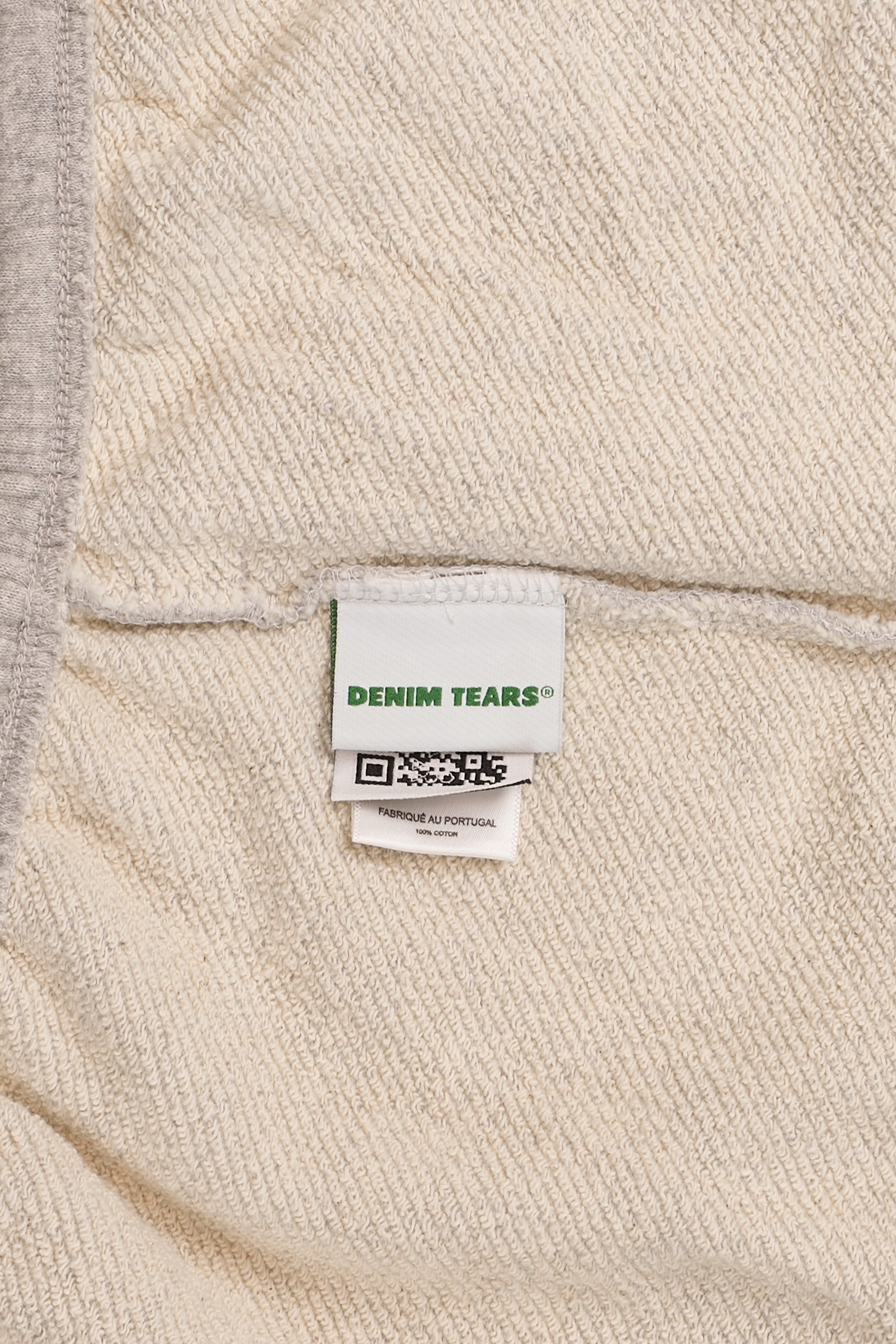 Cotton Wreath Baggy Sweatpants Grey