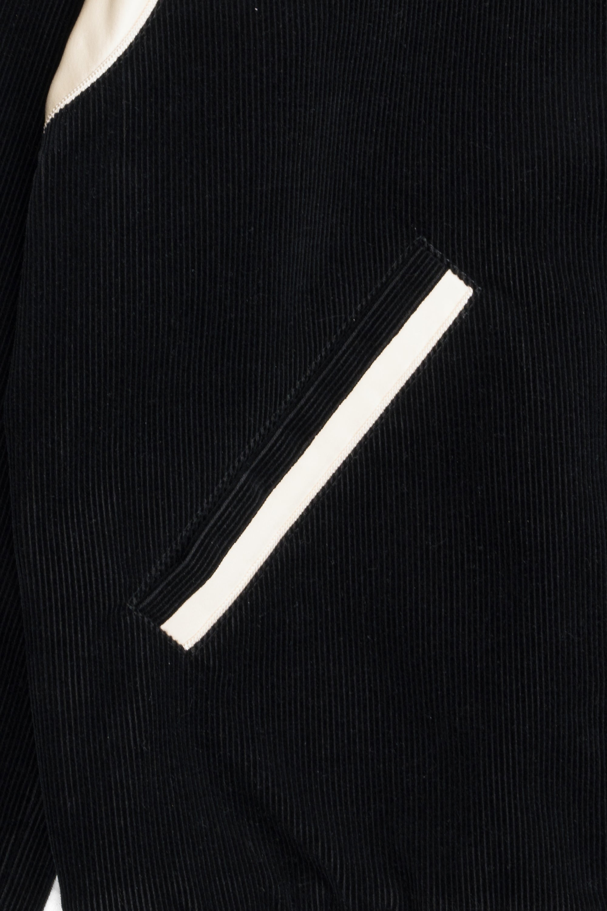 Corduroy Teddy Jacket Black