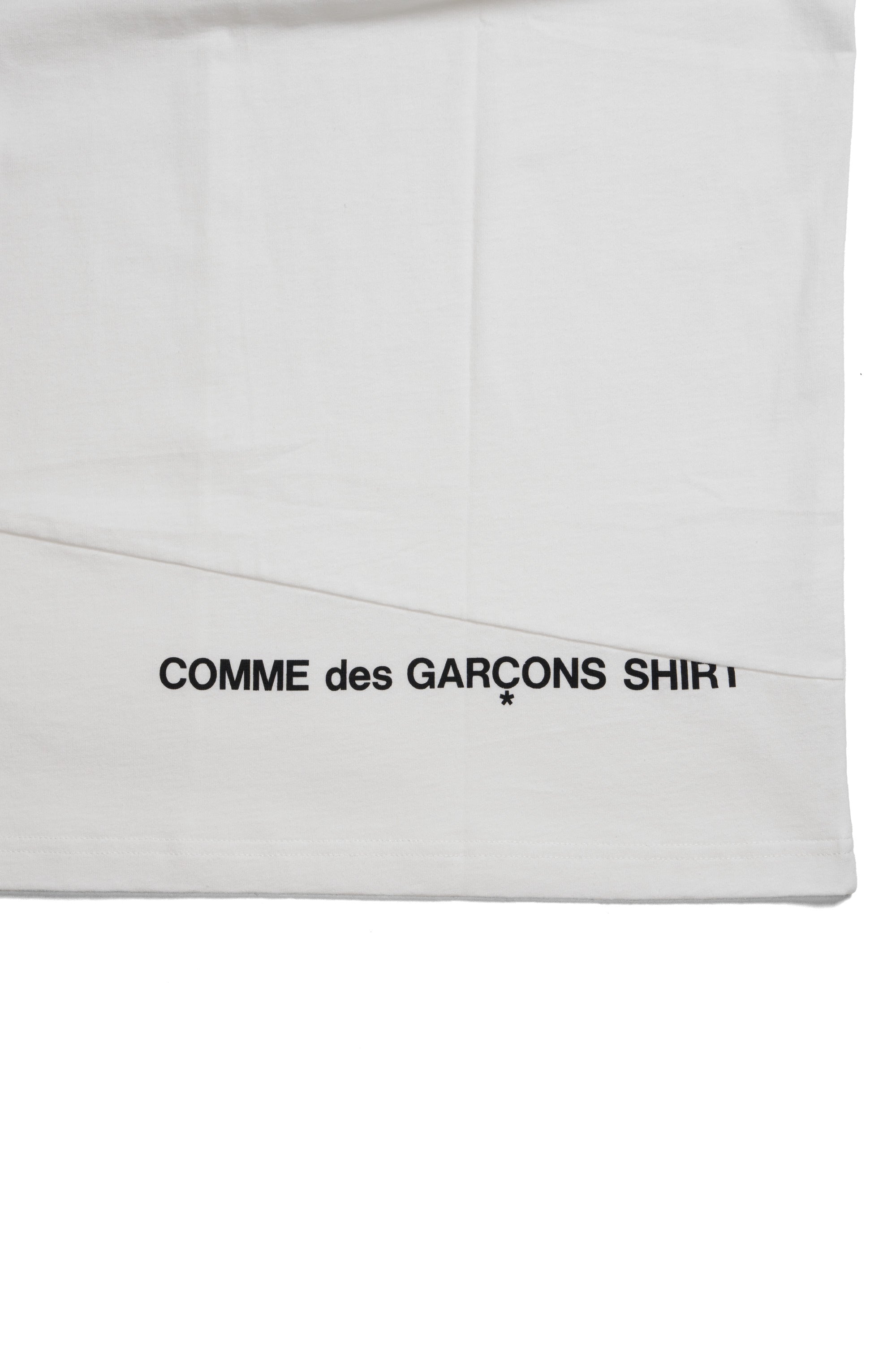 Split Box Logo Tee White