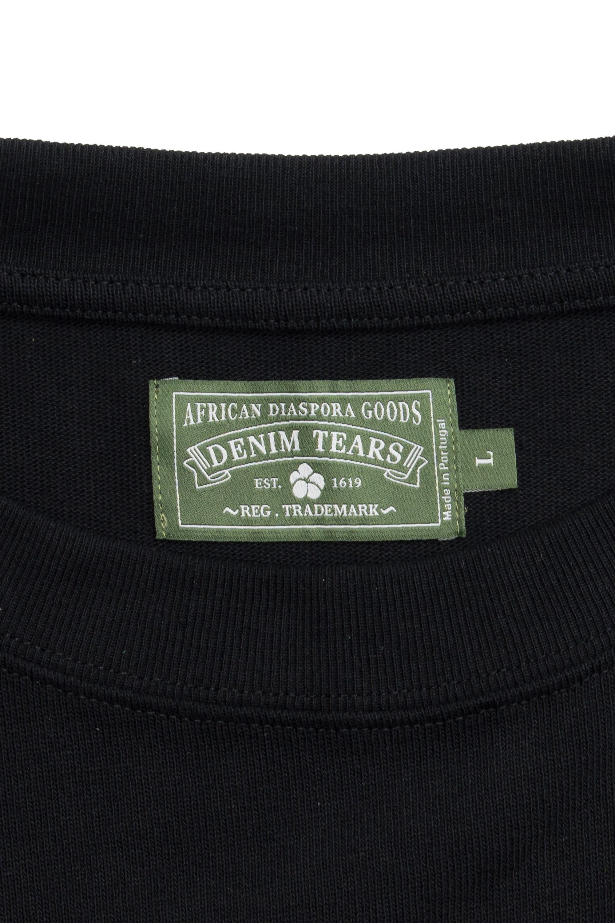 Cotton Wreath Long Sleeve Black