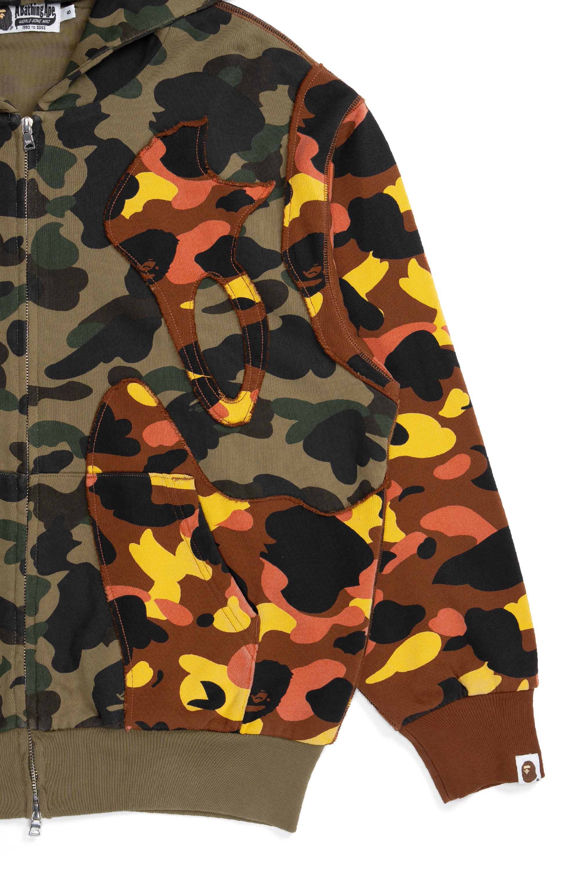 1st Camo Upcycled Full Zip Hoodie Multi