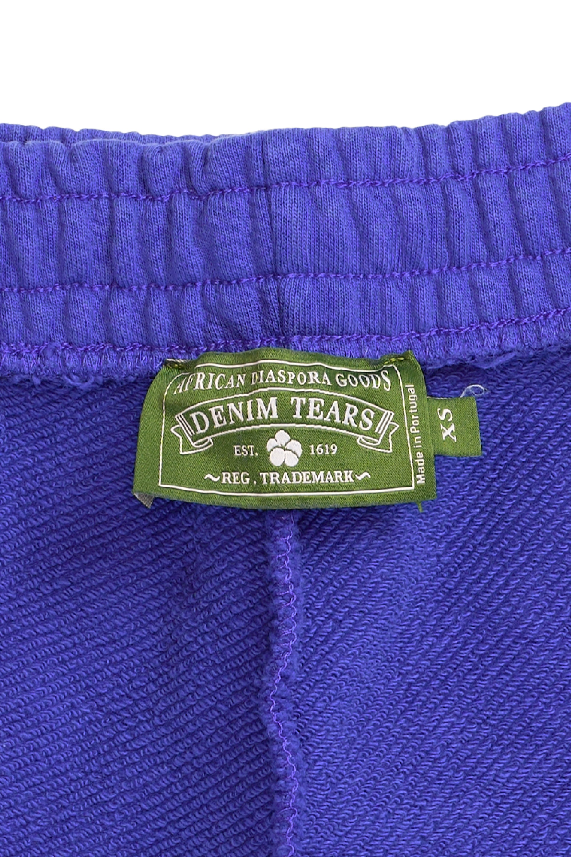 Mono Cotton Wreath Sweat Shorts Washed Blue