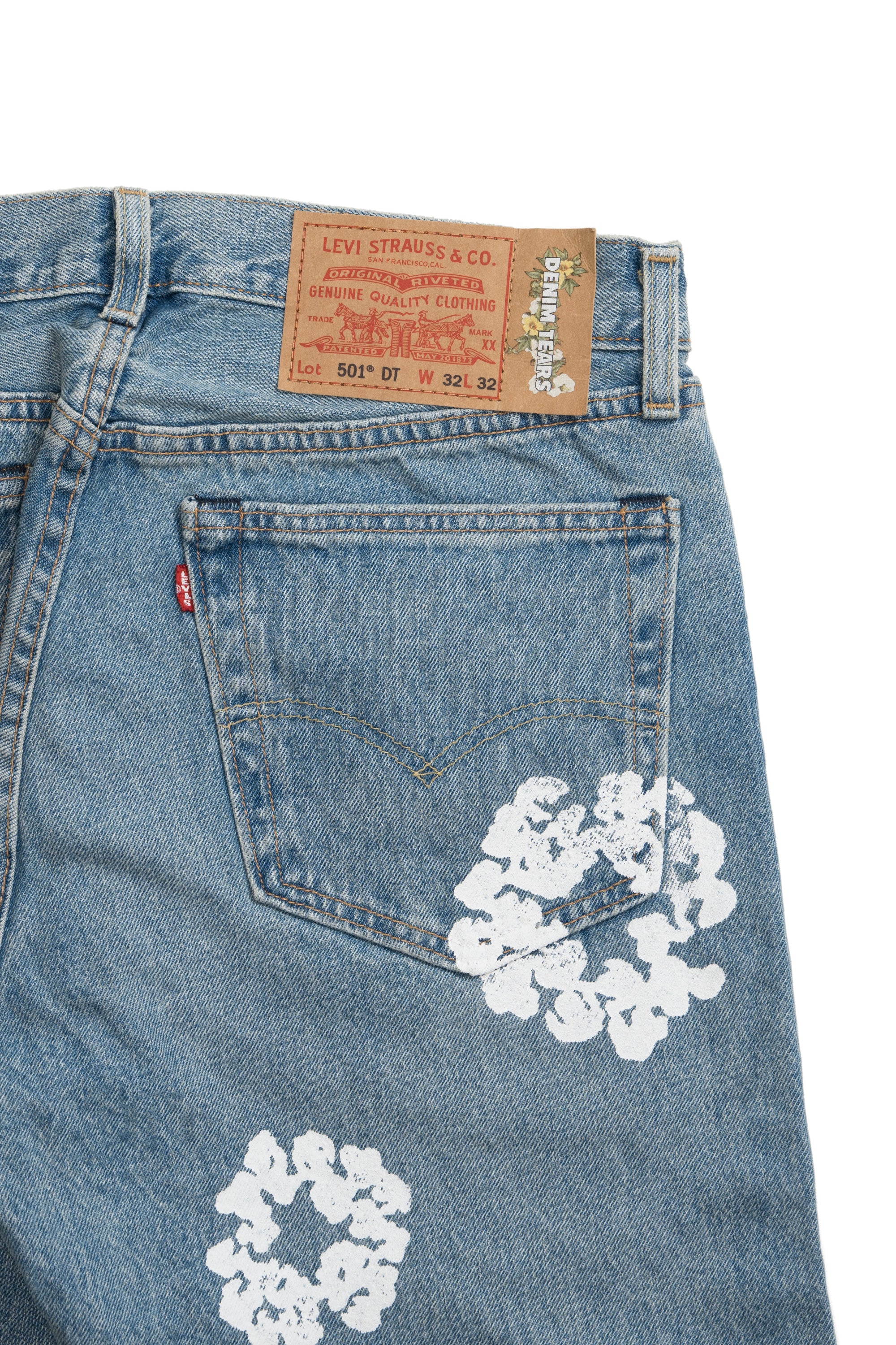 501 Cotton Wreath Jeans Light Wash