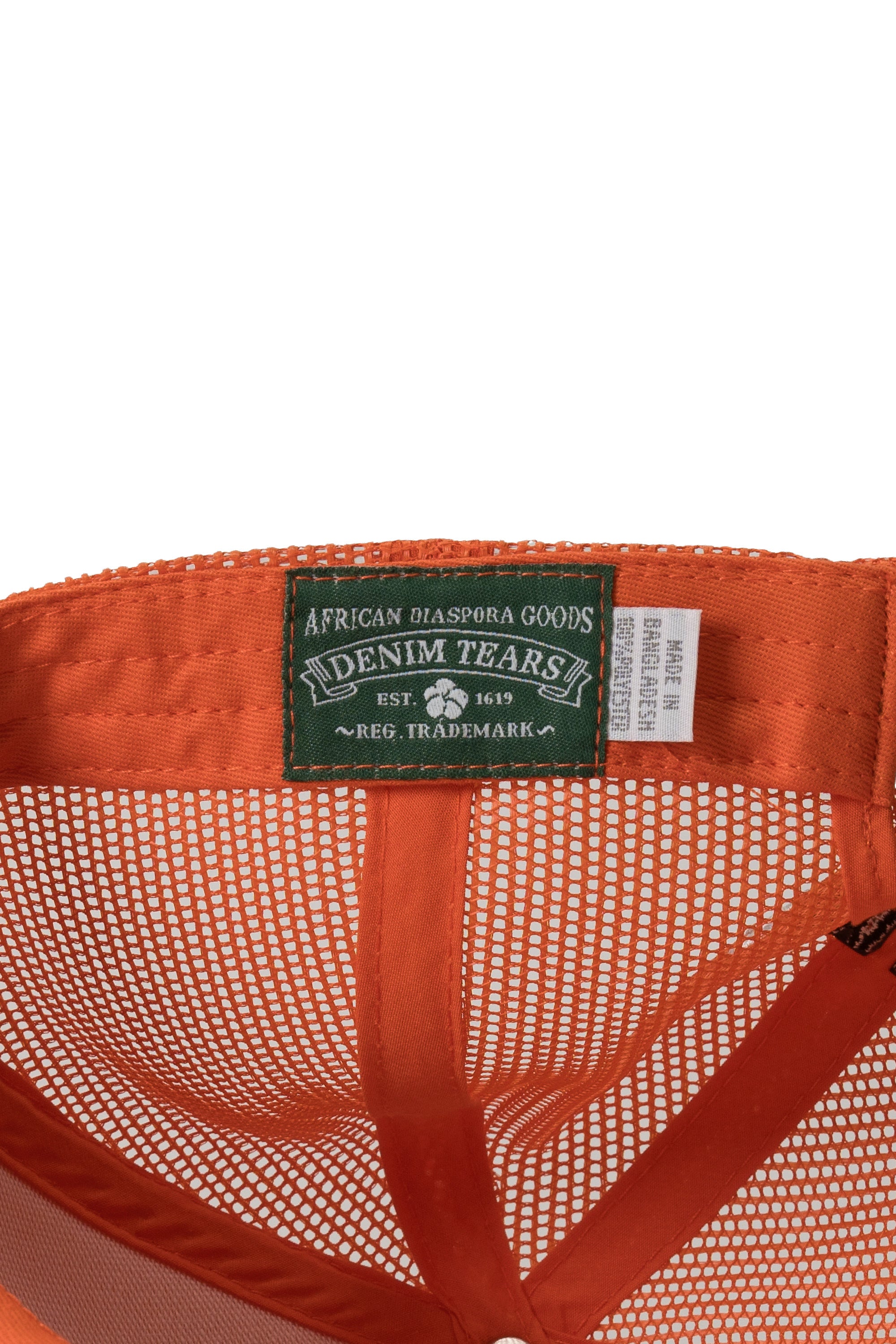 Cotton Peace Wreath Trucker Hat Orange