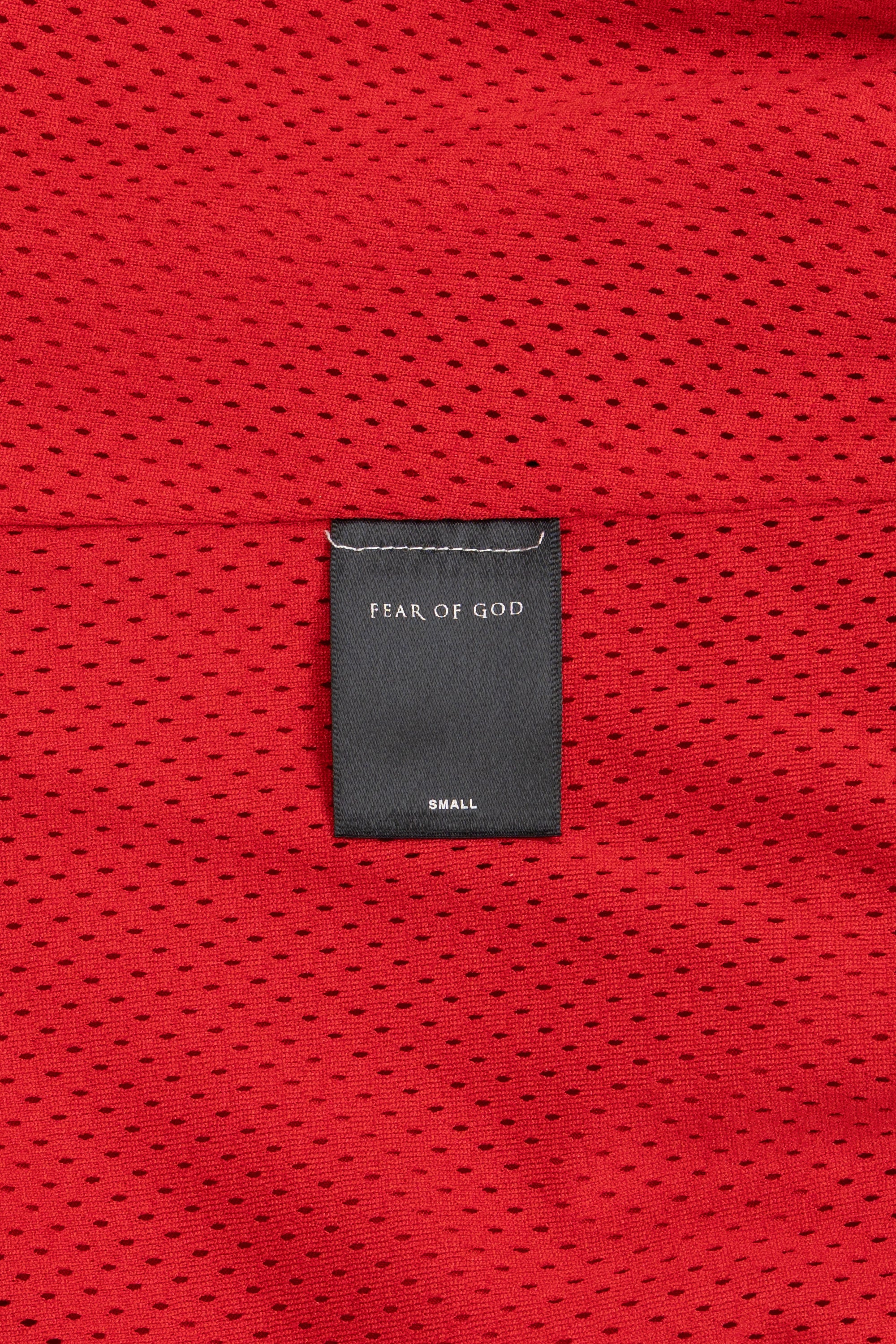 Half-Zip Coaches Jacket Red