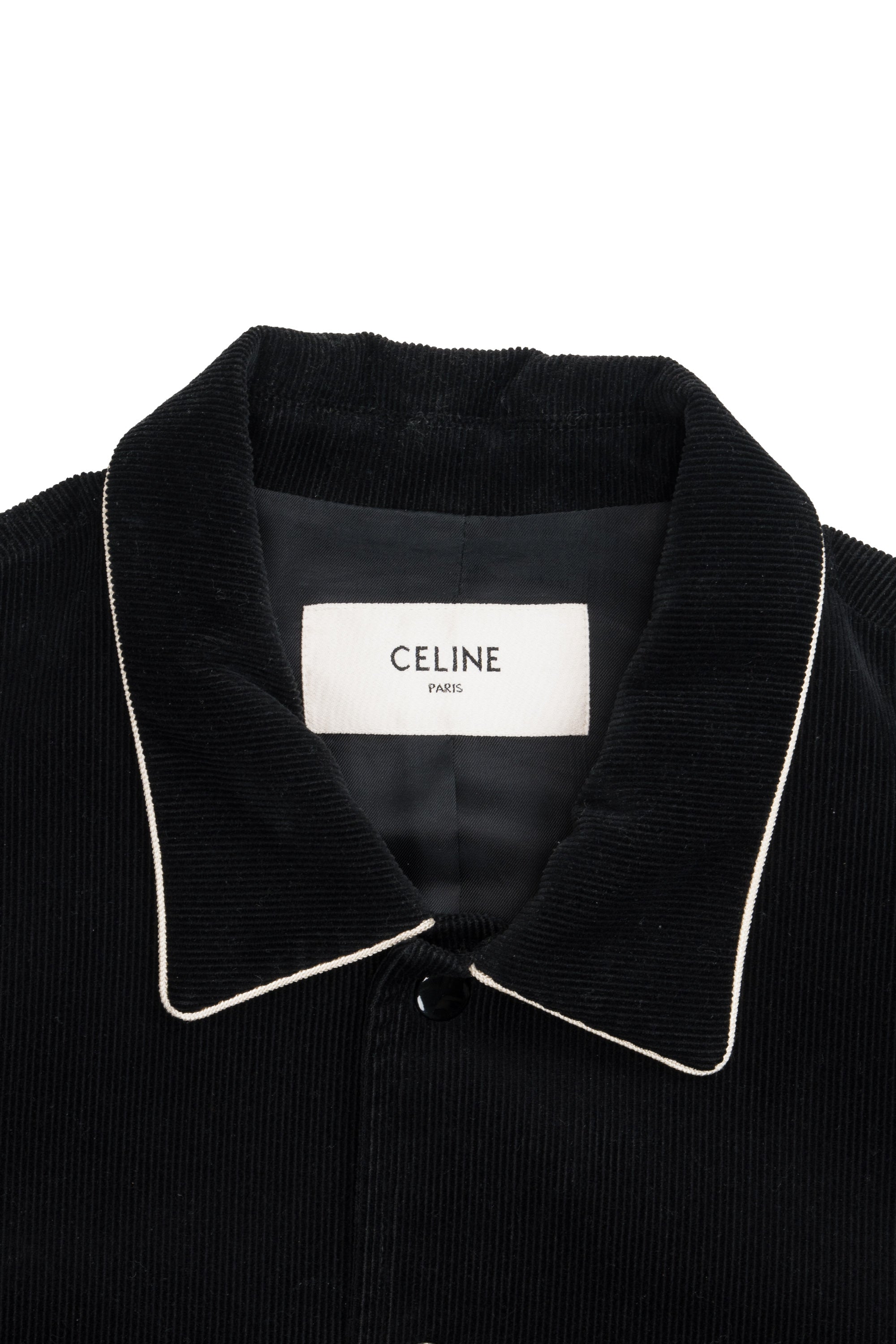 Corduroy Teddy Jacket Black