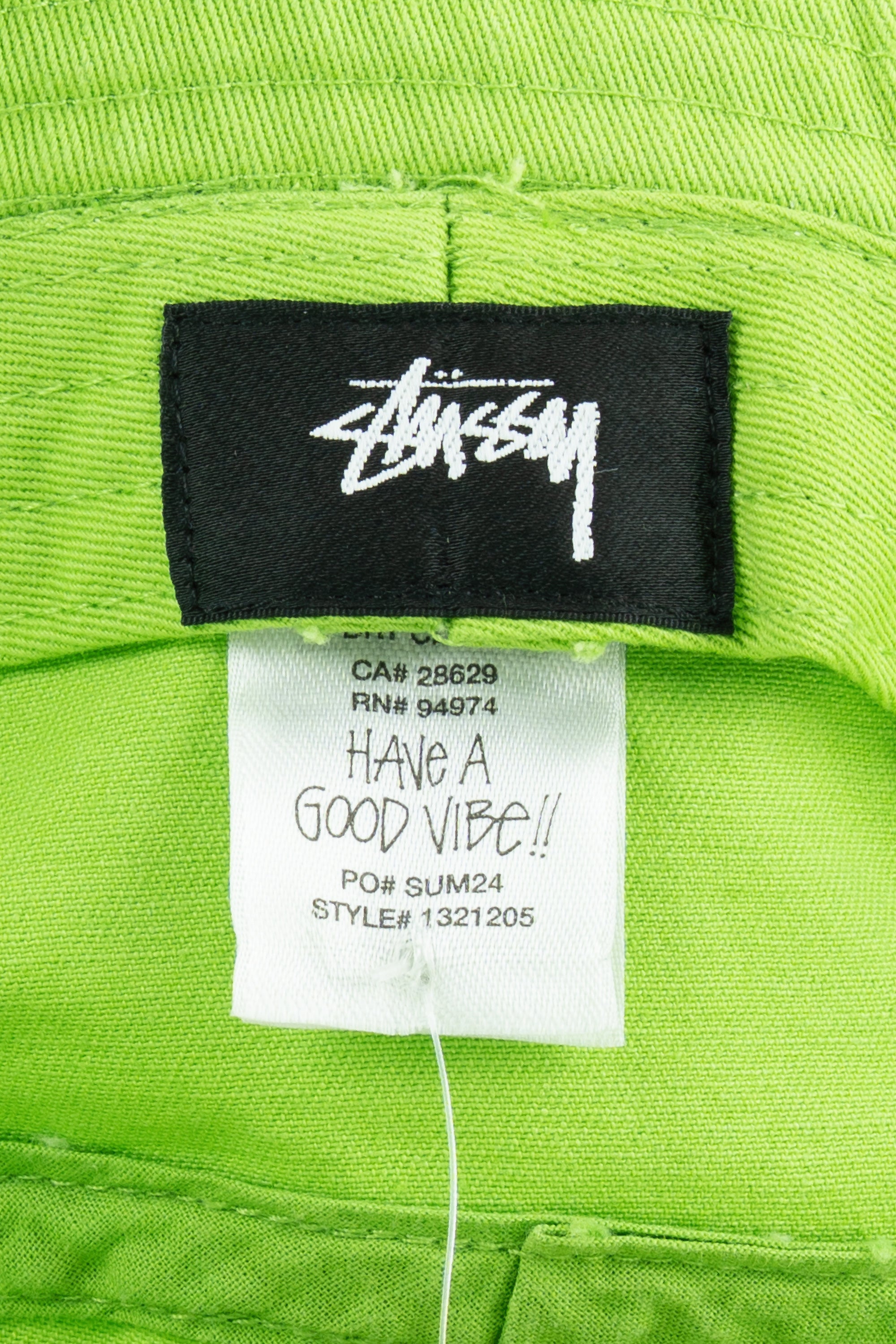 Applique Crown Bucket Hat Lime