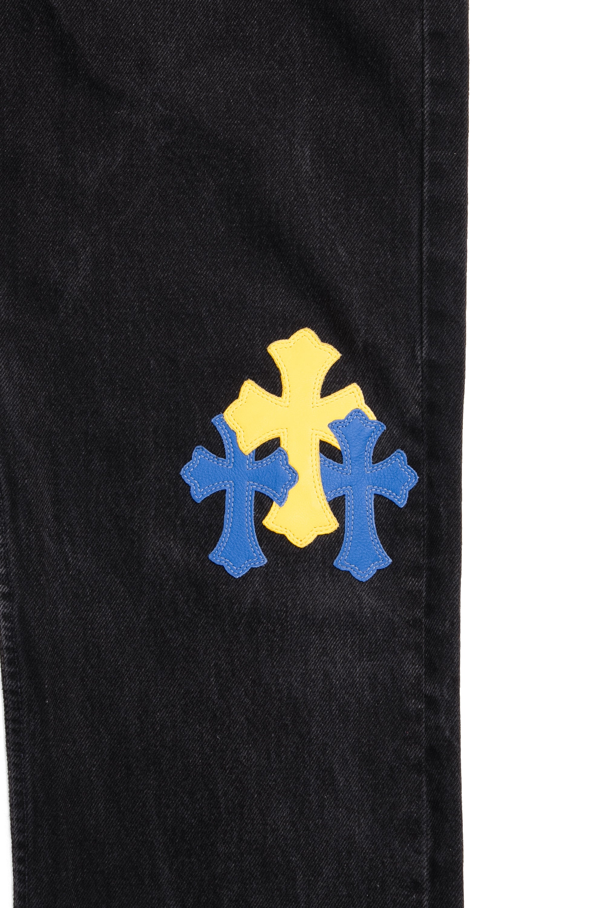 Levi's 501 Exclusive New York Cross Patch Jeans Black