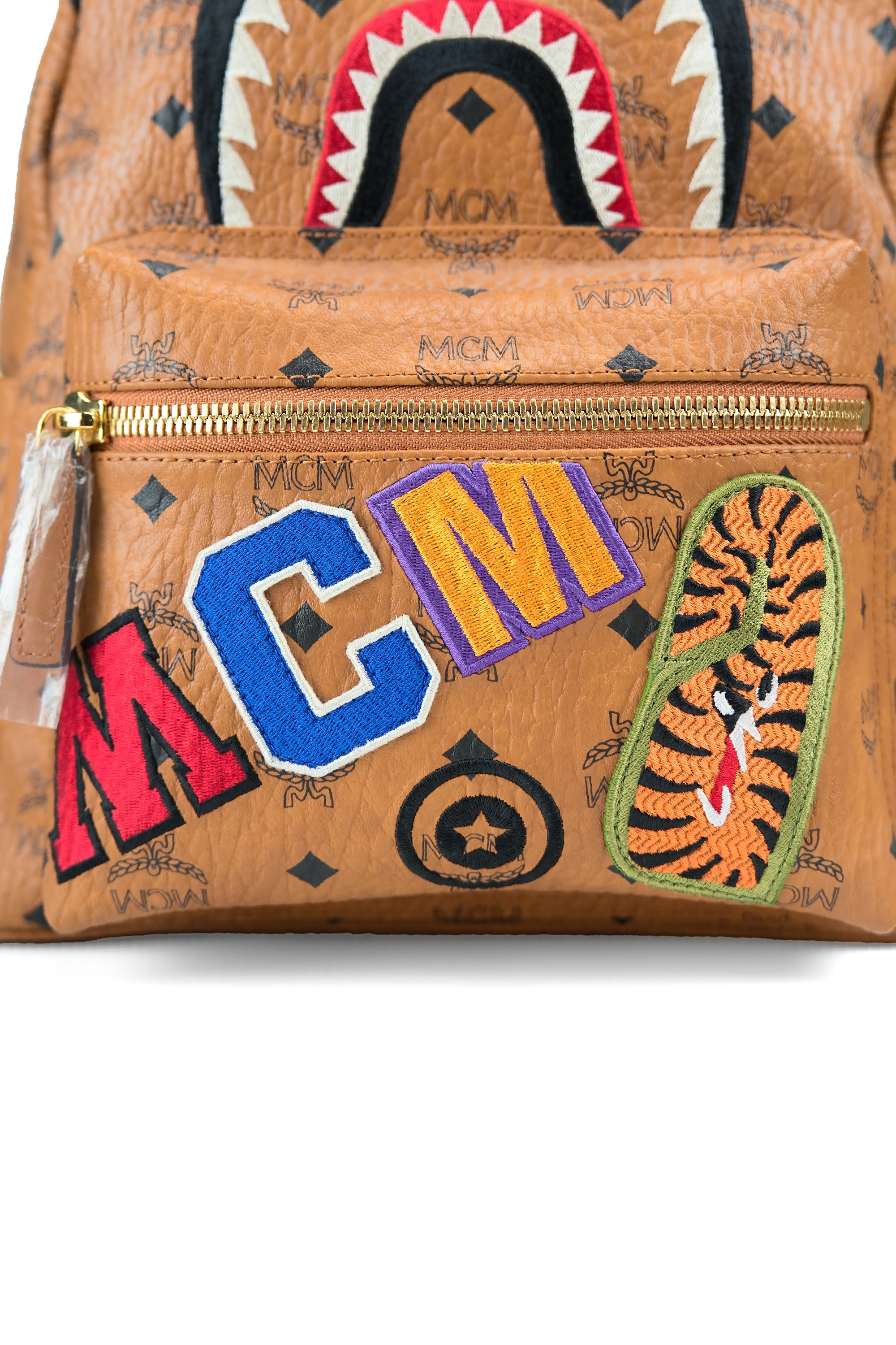 Shark Stark Backpack Viseto Cognac