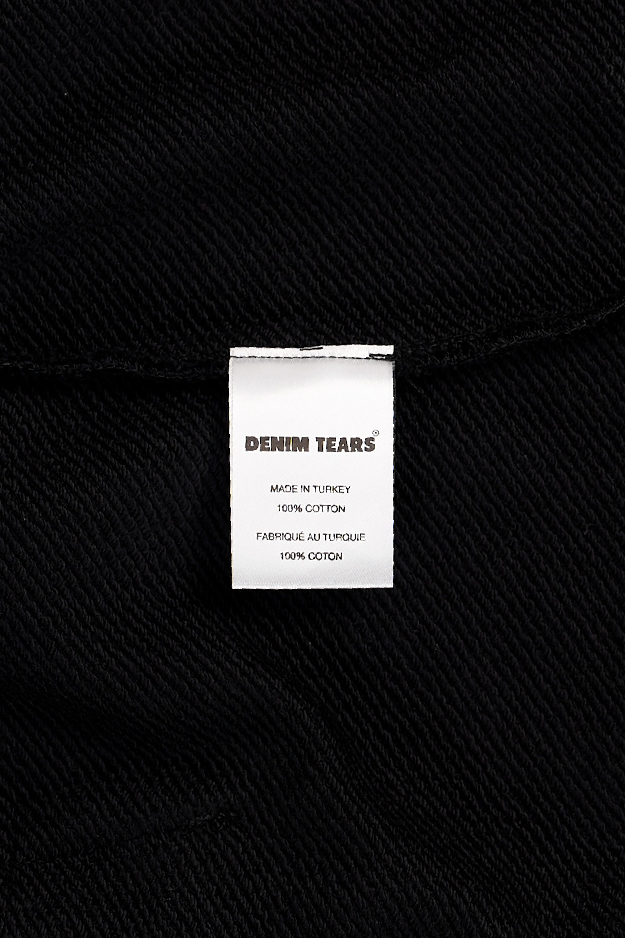 Mono Cotton Wreath Zip Hoodie Black