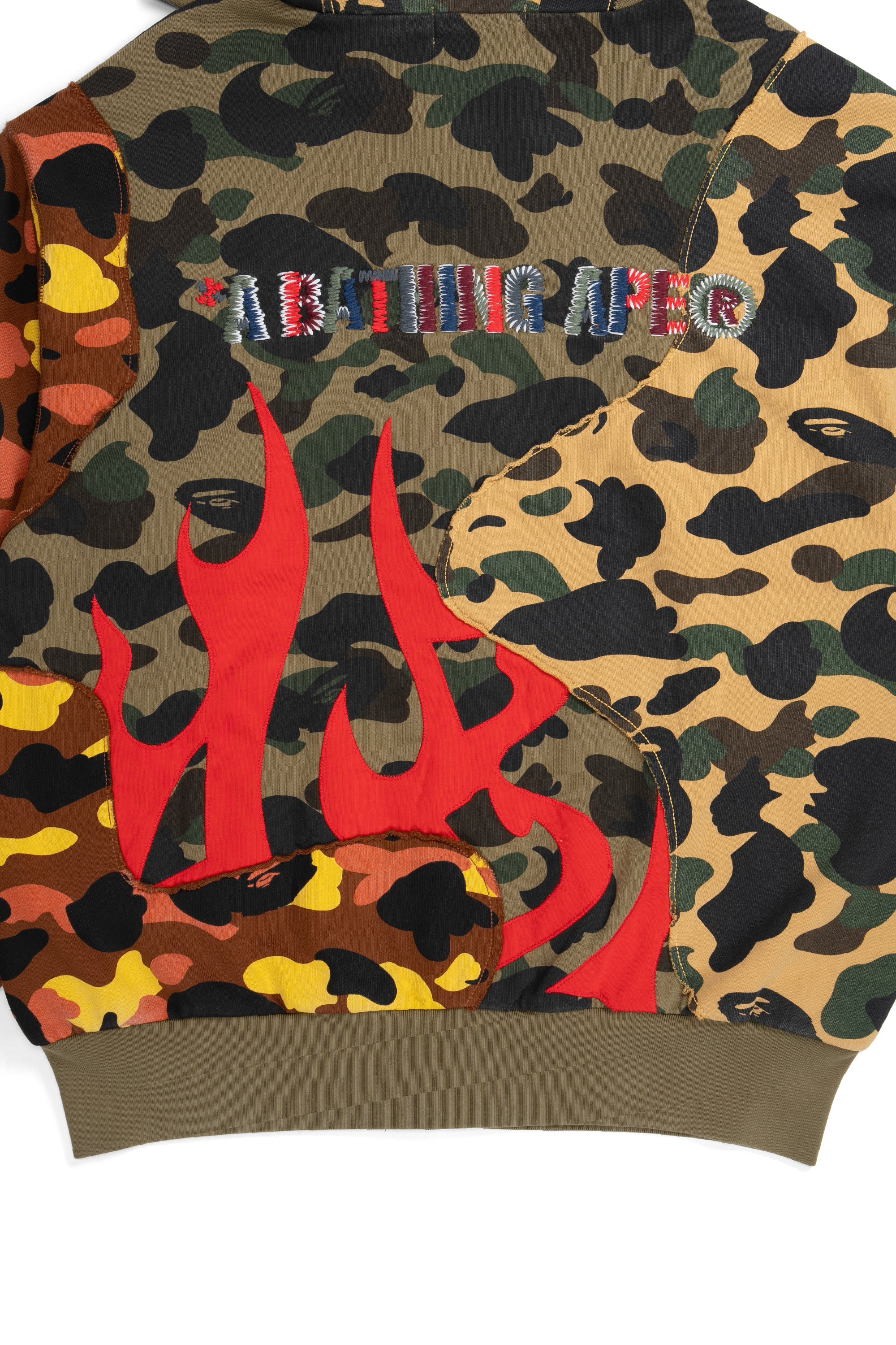 1st Camo Upcycled Full Zip Hoodie Multi
