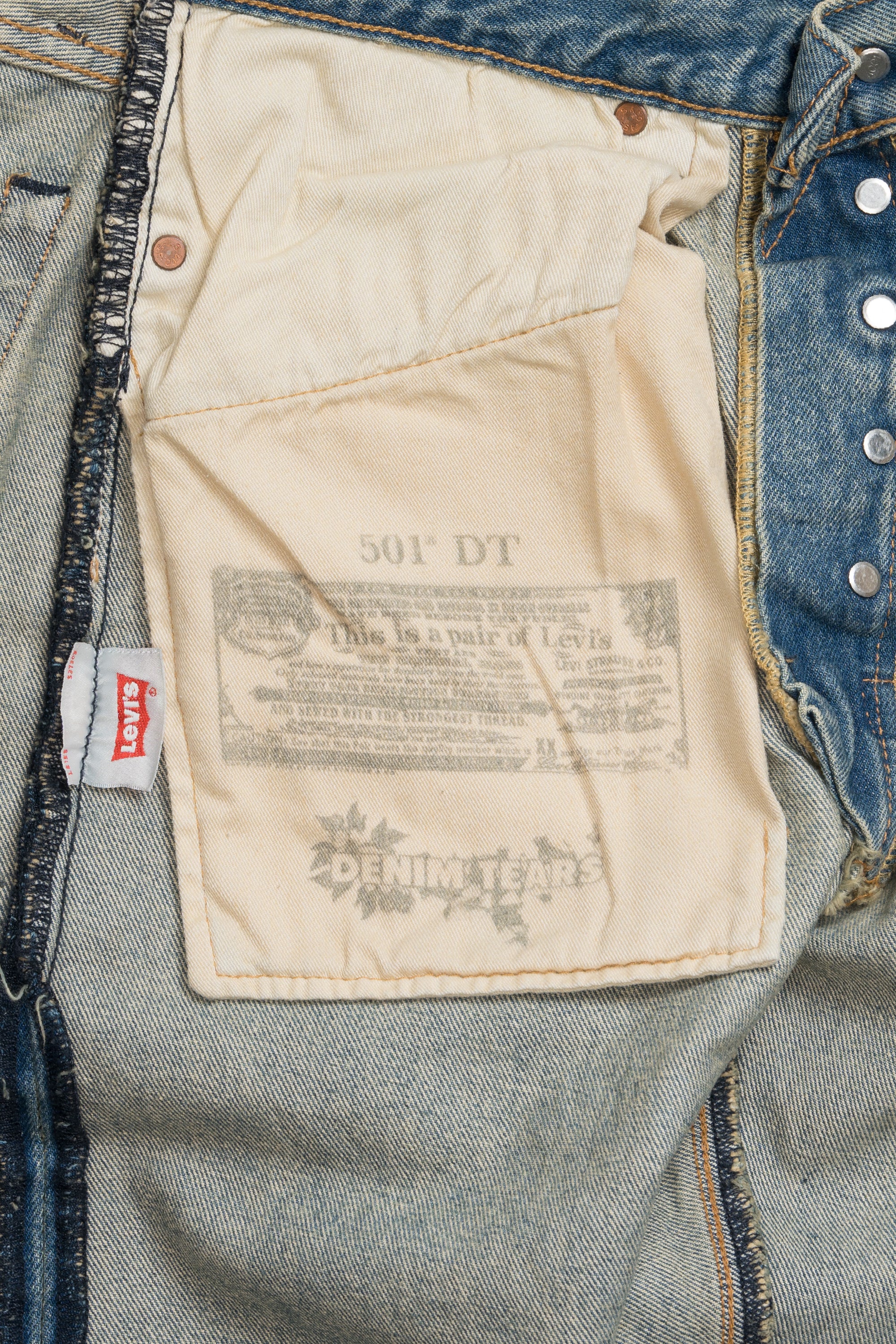 501 Cotton Wreath Jeans Dirty Wash