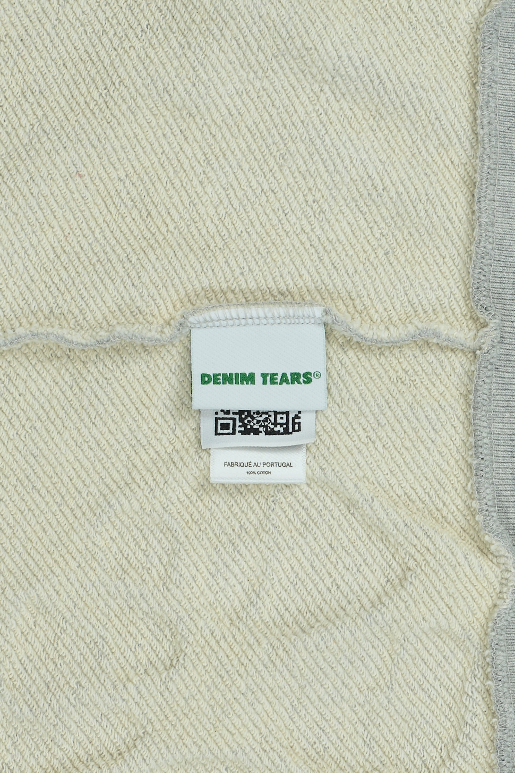 Cotton Wreath Zip Hoodie Grey