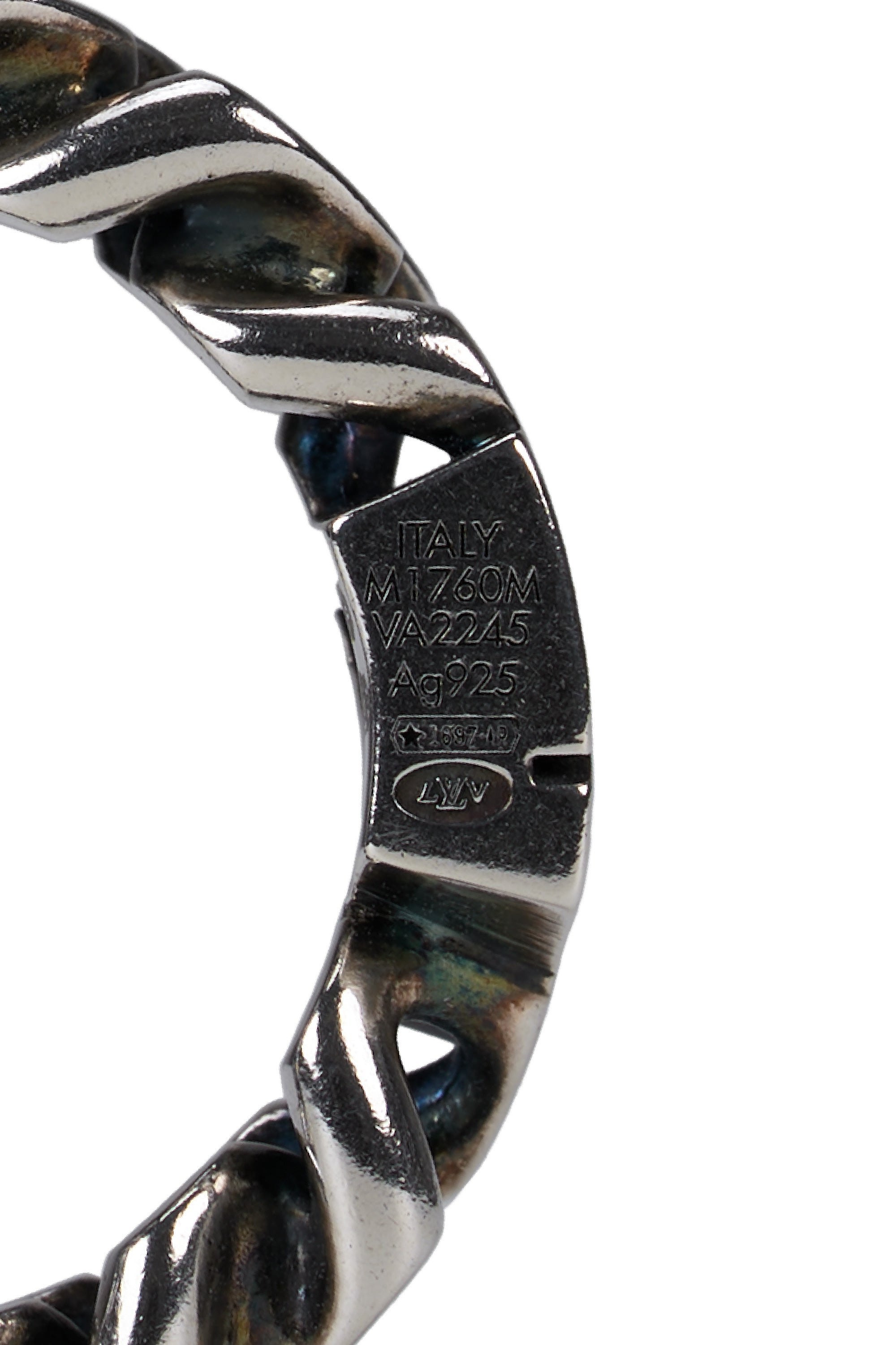 LV Club Chain Ring Silver
