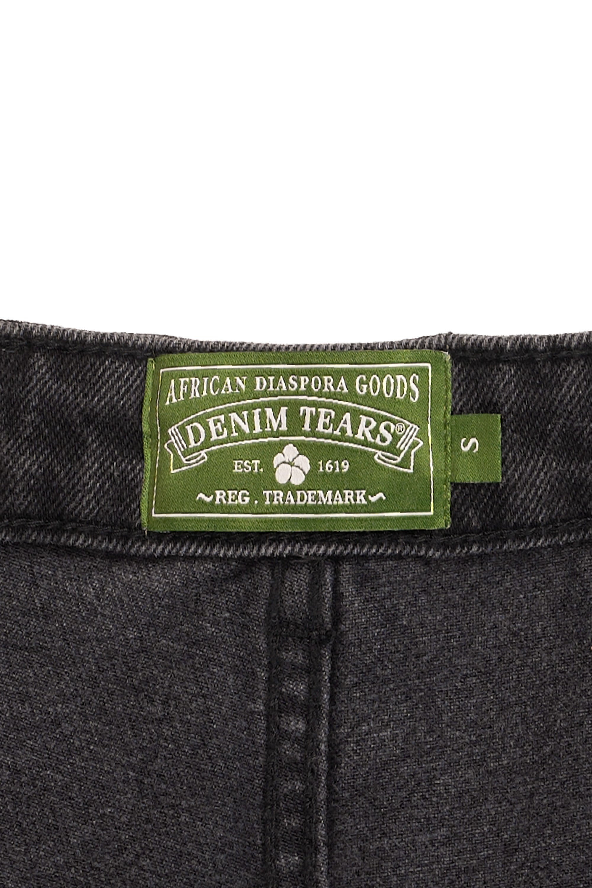 Mono Cotton Wreath Denim Shorts Black